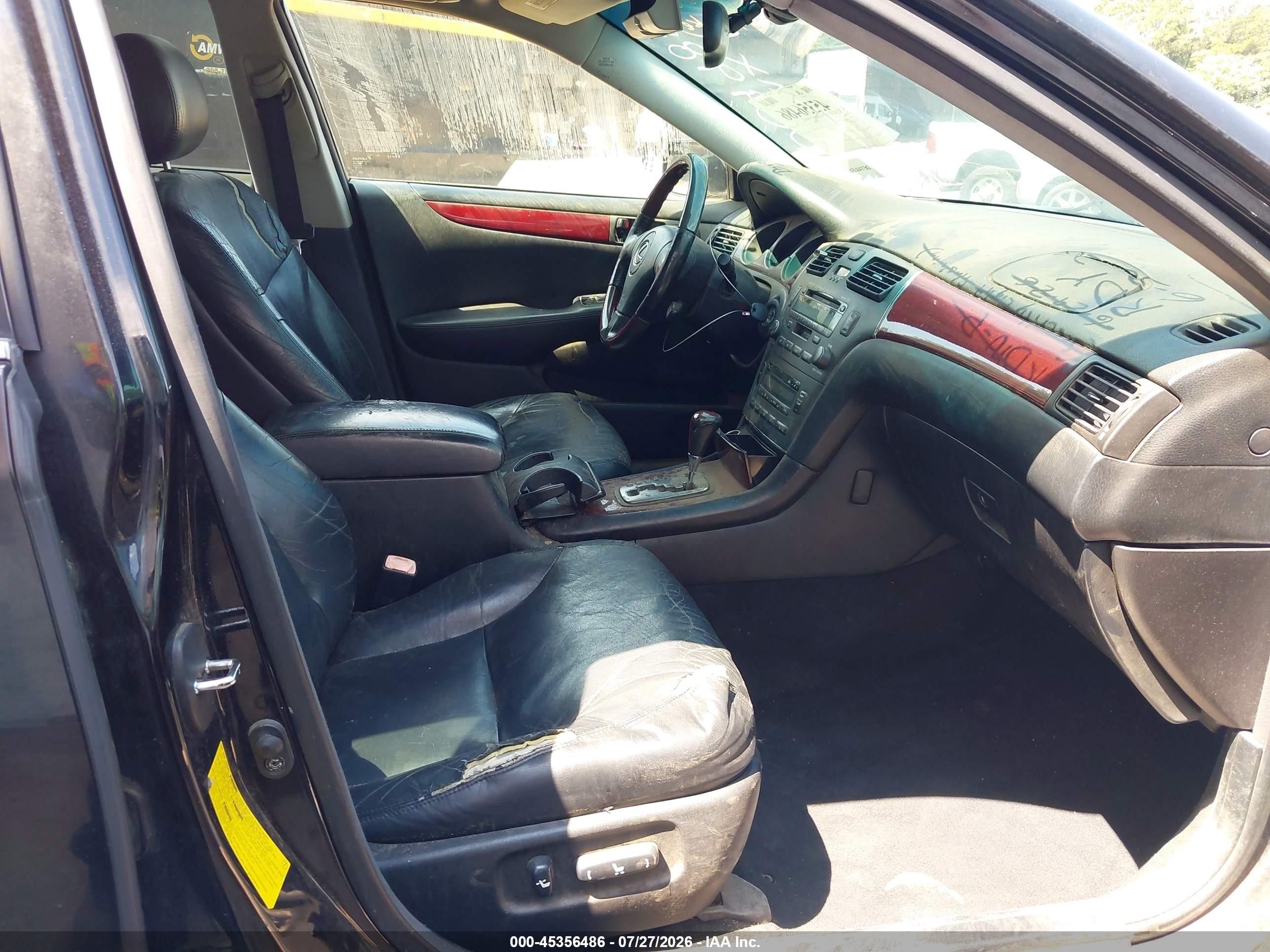 2004 Lexus Es 330   Black vin: JTHBA30G945009985