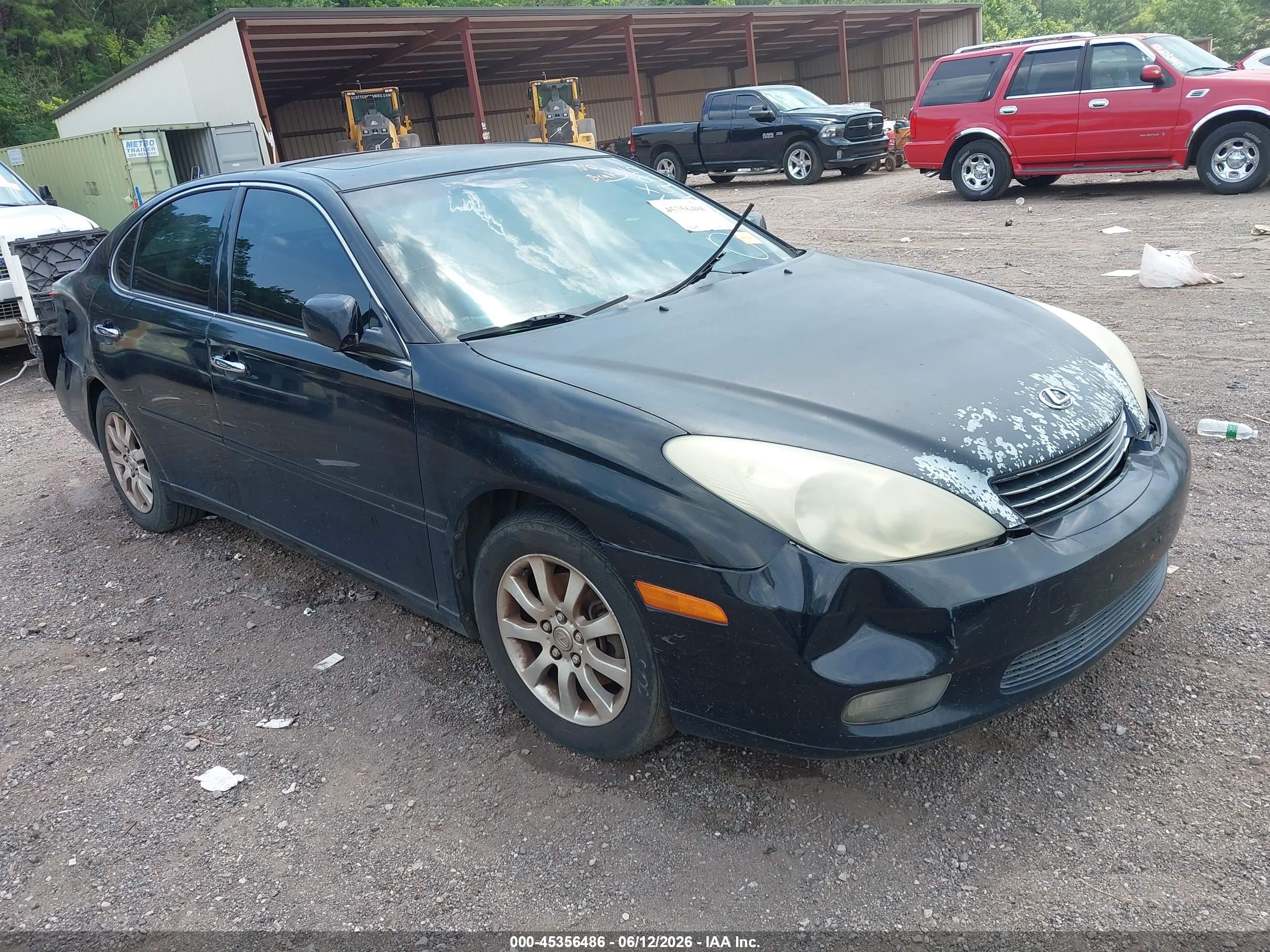 2004 Lexus Es 330   Черный vin: JTHBA30G945009985
