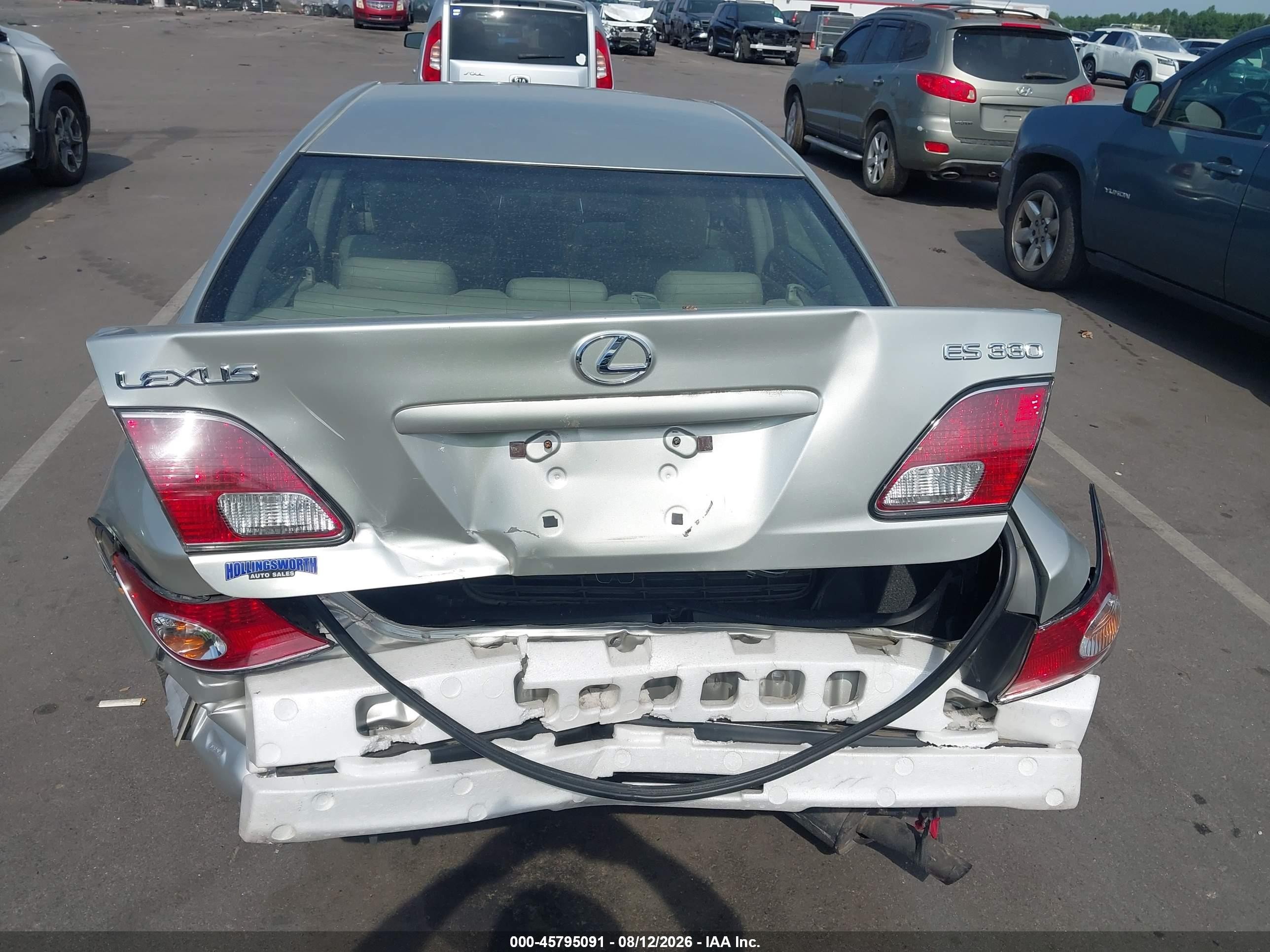 2004 Lexus Es 330   Silver vin: JTHBA30G945027760