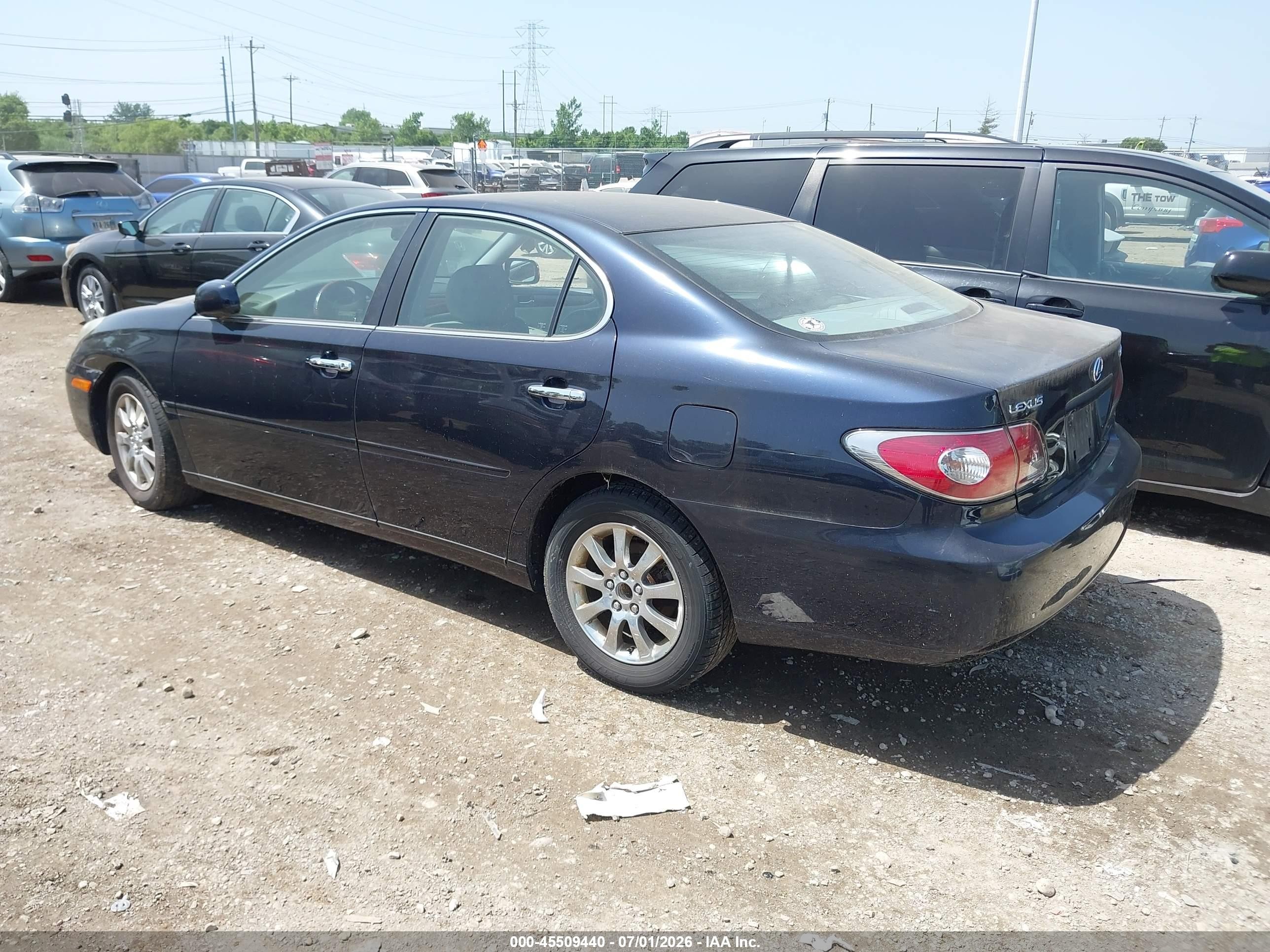 2004 Lexus Es 330   Dark Blue vin: JTHBA30G945034501