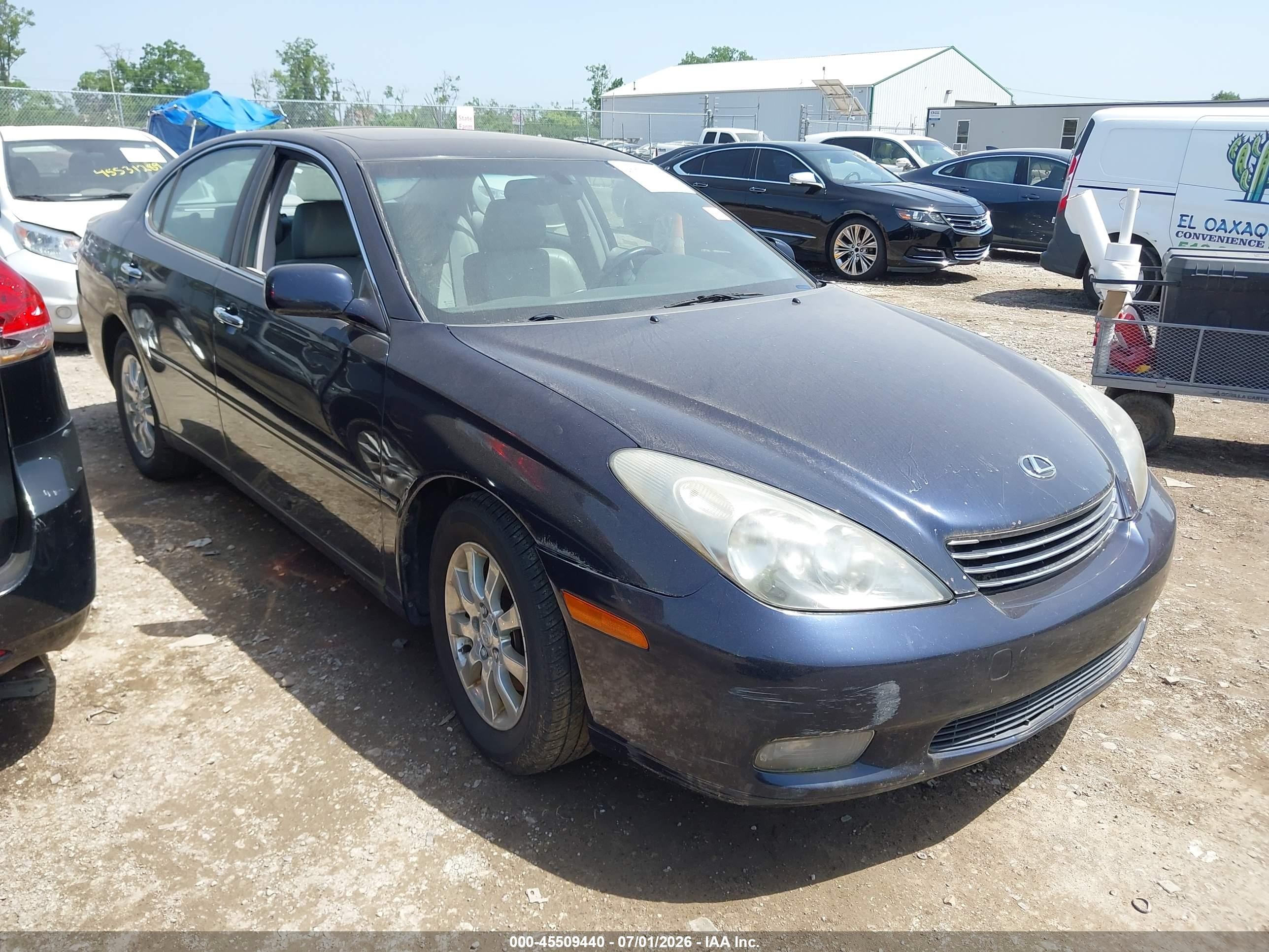 2004 Lexus Es 330   Dark Blue vin: JTHBA30G945034501