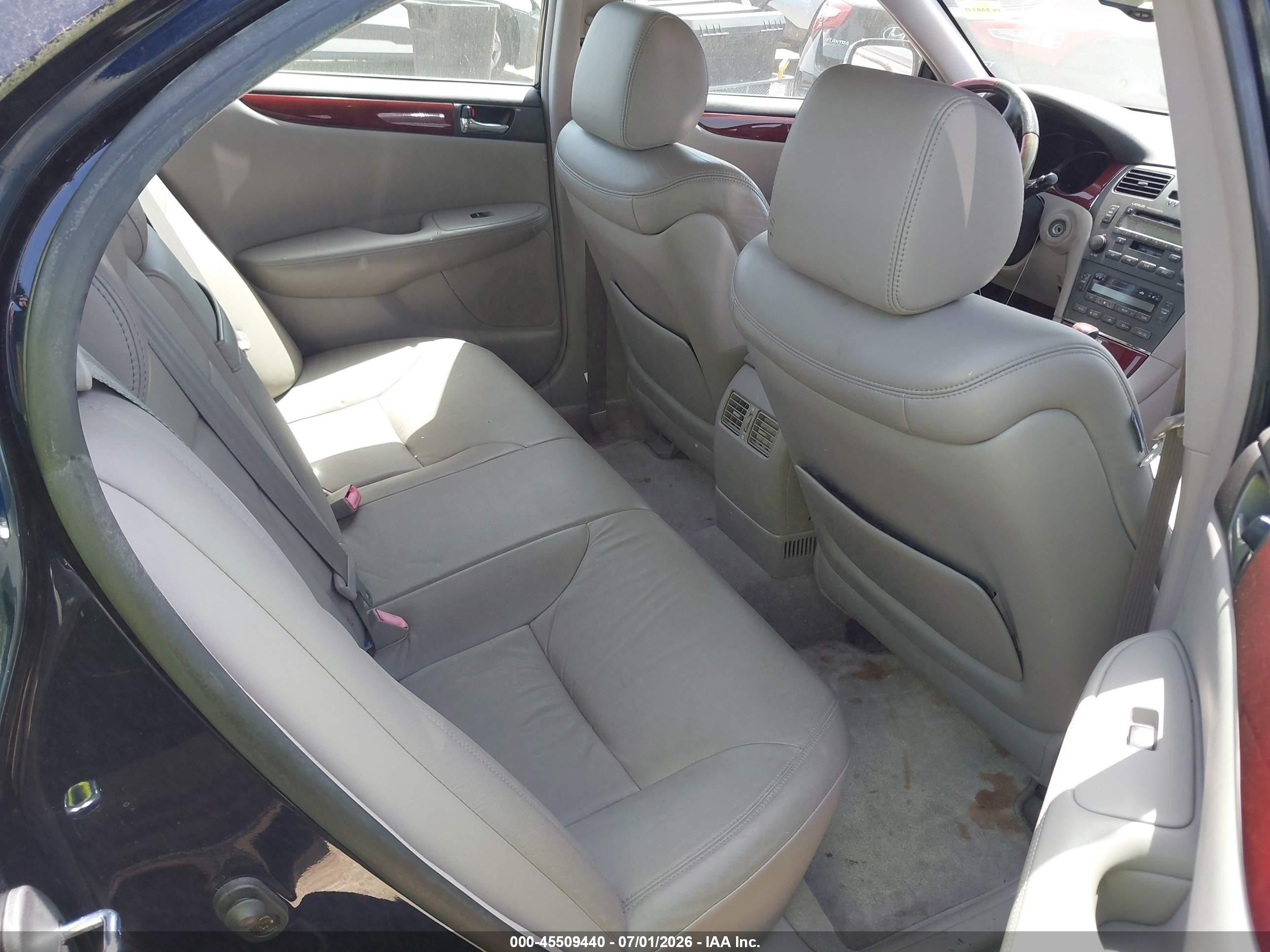 2004 Lexus Es 330   Dark Blue vin: JTHBA30G945034501
