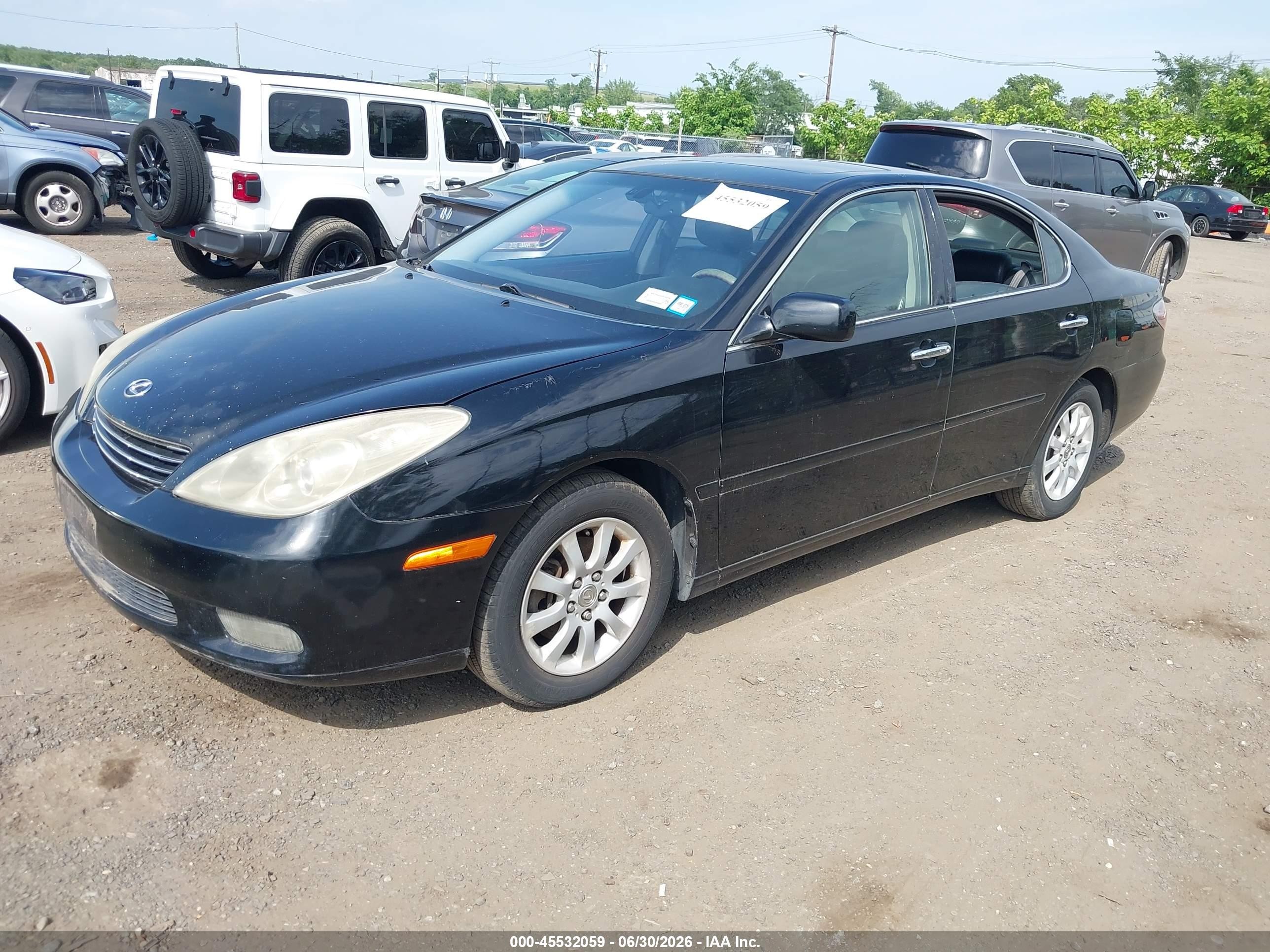 2004 Lexus Es 330   Черный vin: JTHBA30G945054229