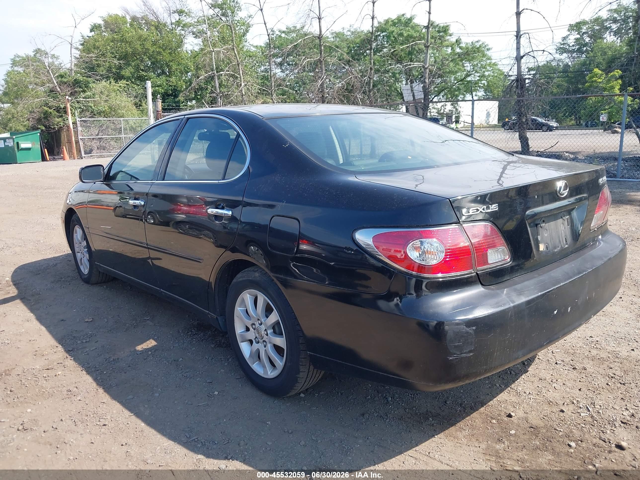 2004 Lexus Es 330   Черный vin: JTHBA30G945054229