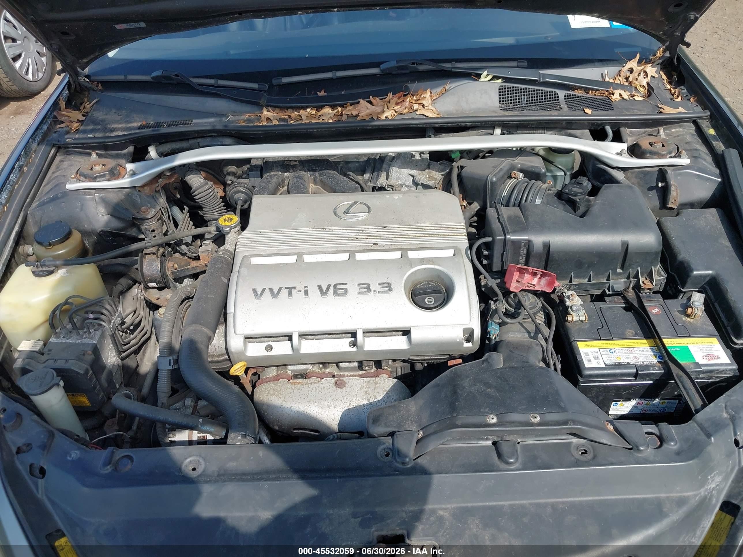 2004 Lexus Es 330   Черный vin: JTHBA30G945054229
