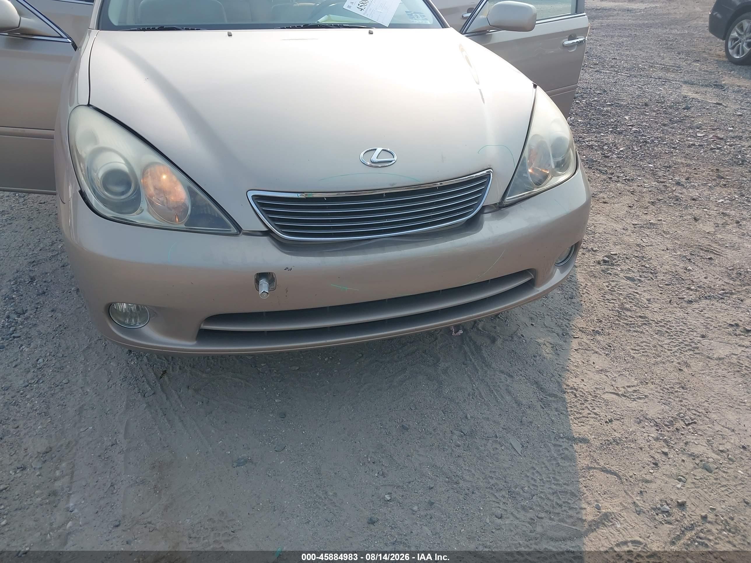 2005 Lexus Es 330 Beige vin: JTHBA30G955067905