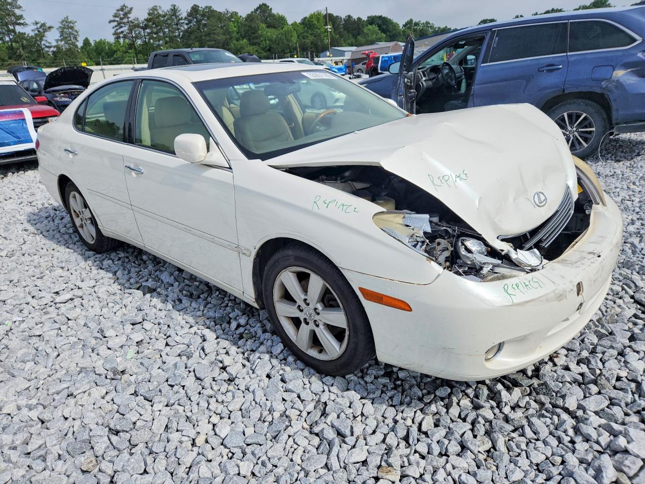 2005 Lexus Es 330 White vin: JTHBA30G955090603