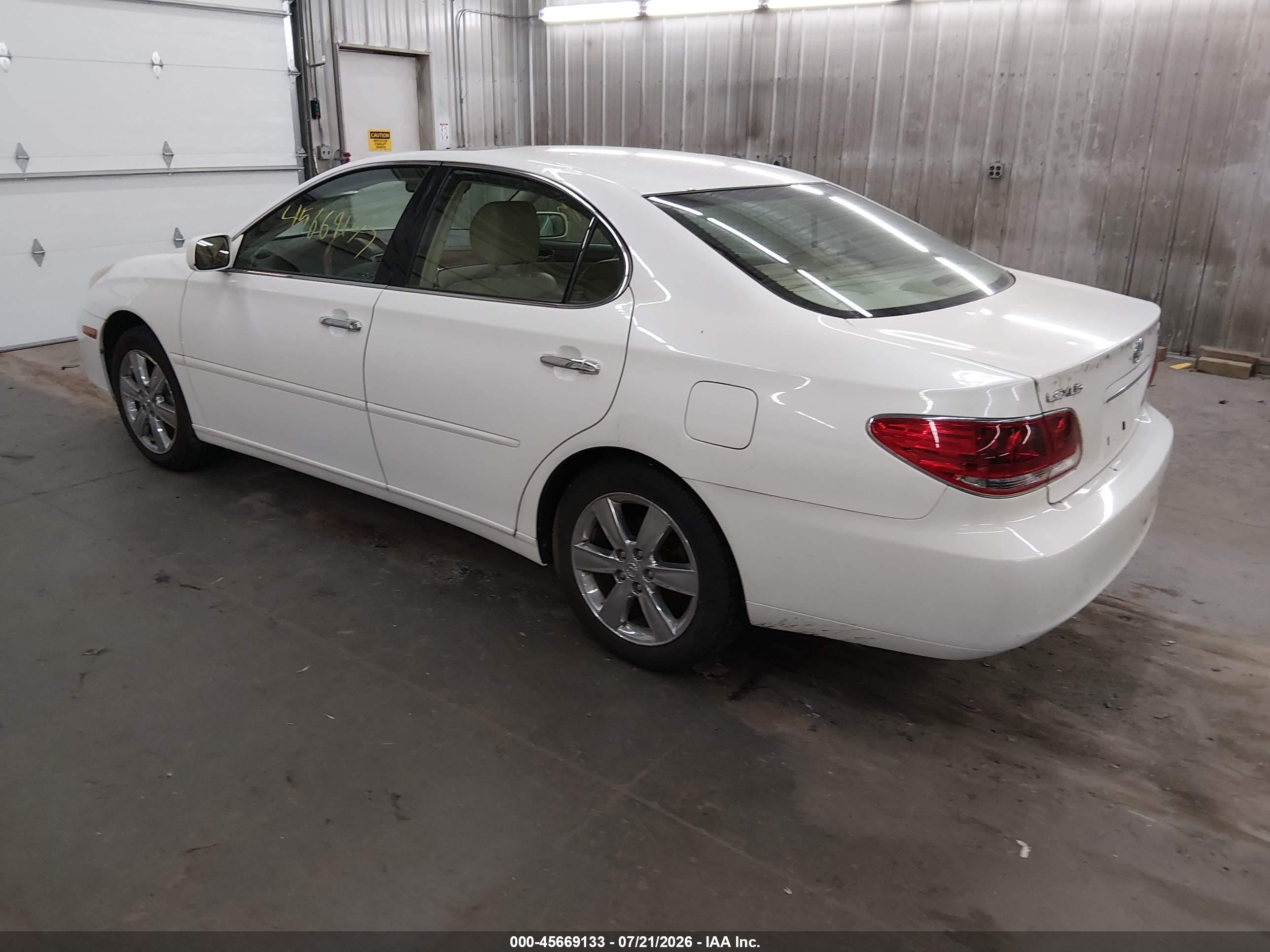 2005 Lexus Es 330   White vin: JTHBA30G955090942