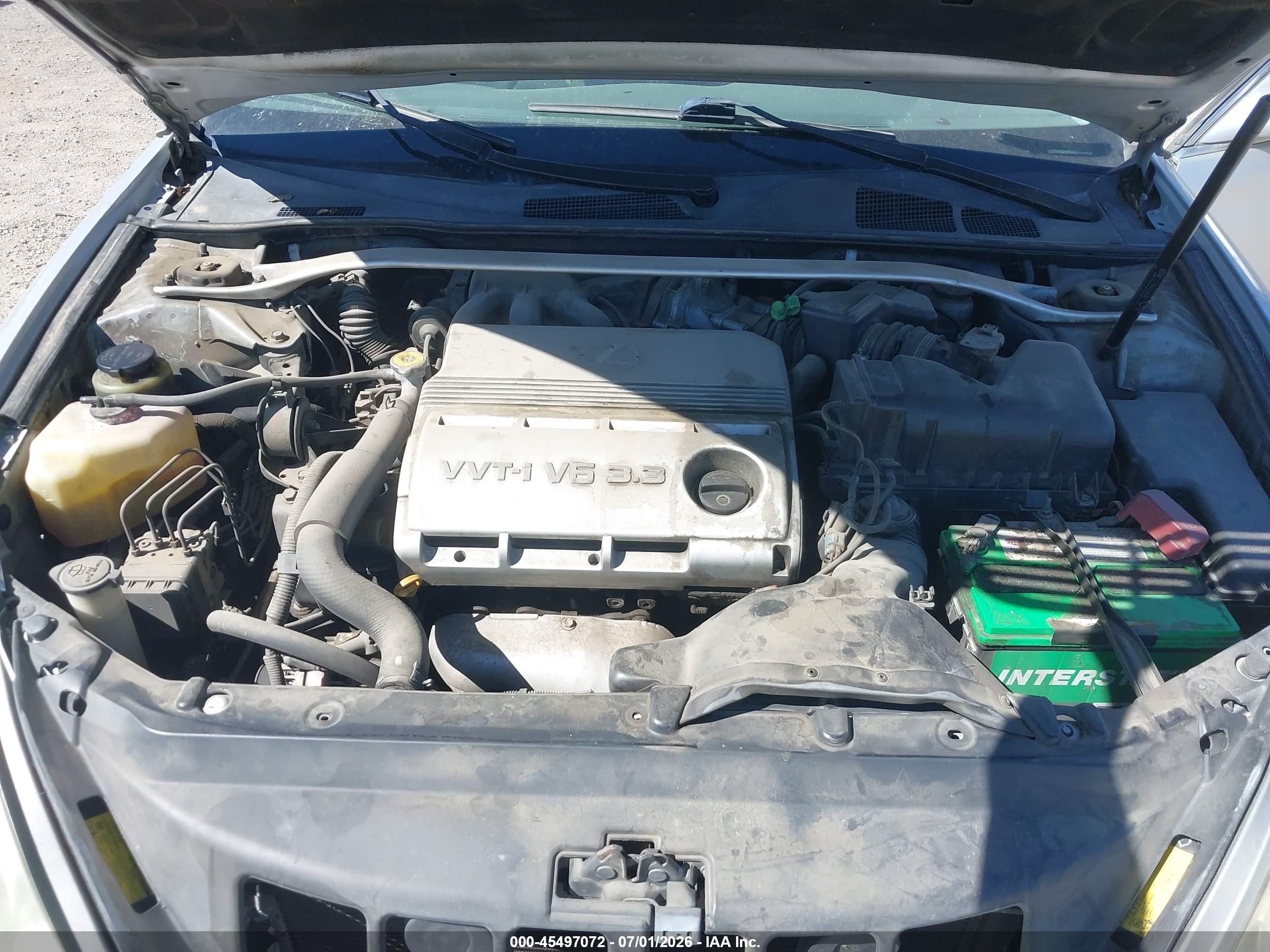 2005 Lexus Es 330   Серебряный vin: JTHBA30G955108484