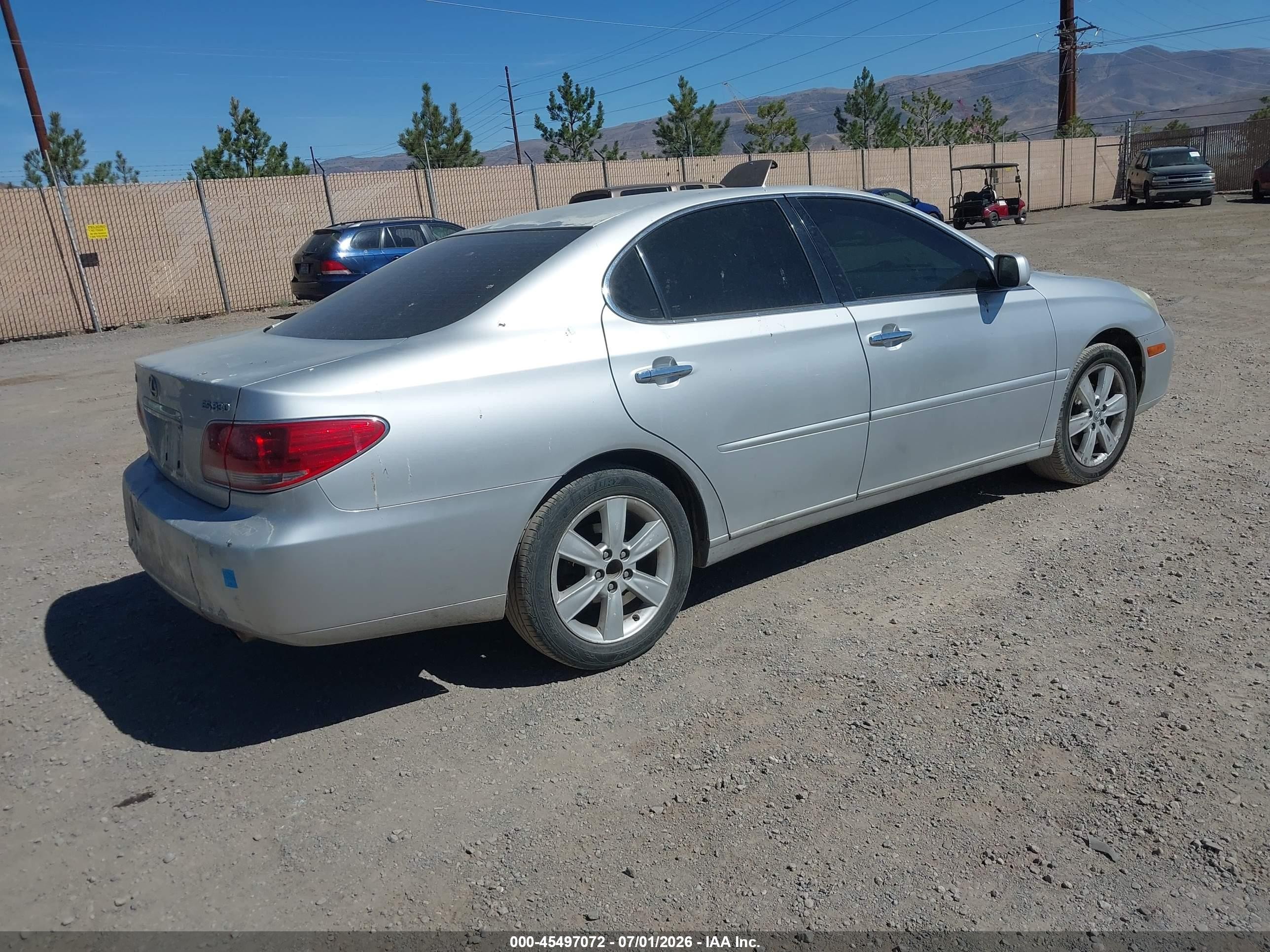 2005 Lexus Es 330   Серебряный vin: JTHBA30G955108484