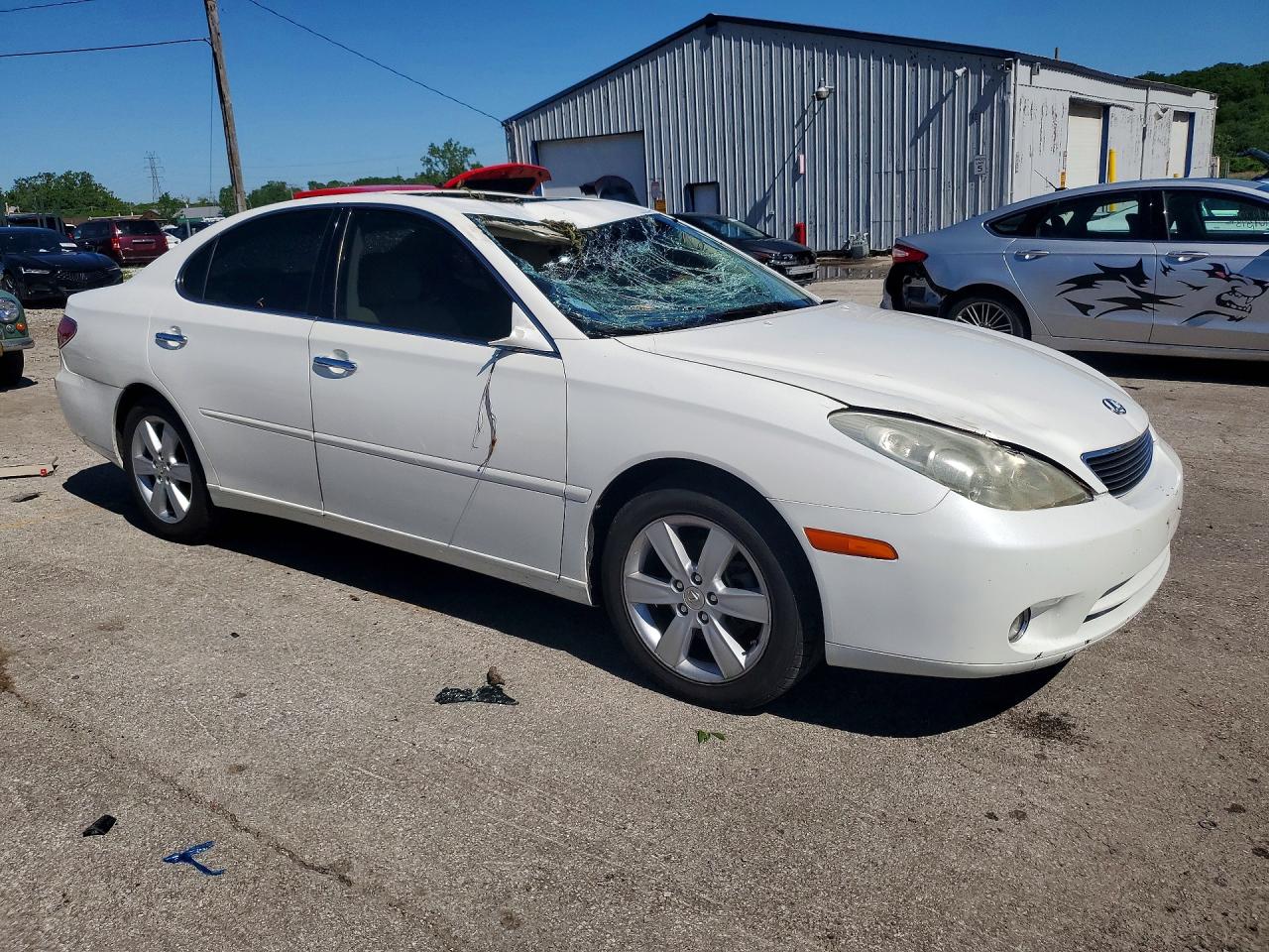 2005 Lexus Es 330 White vin: JTHBA30G955112552