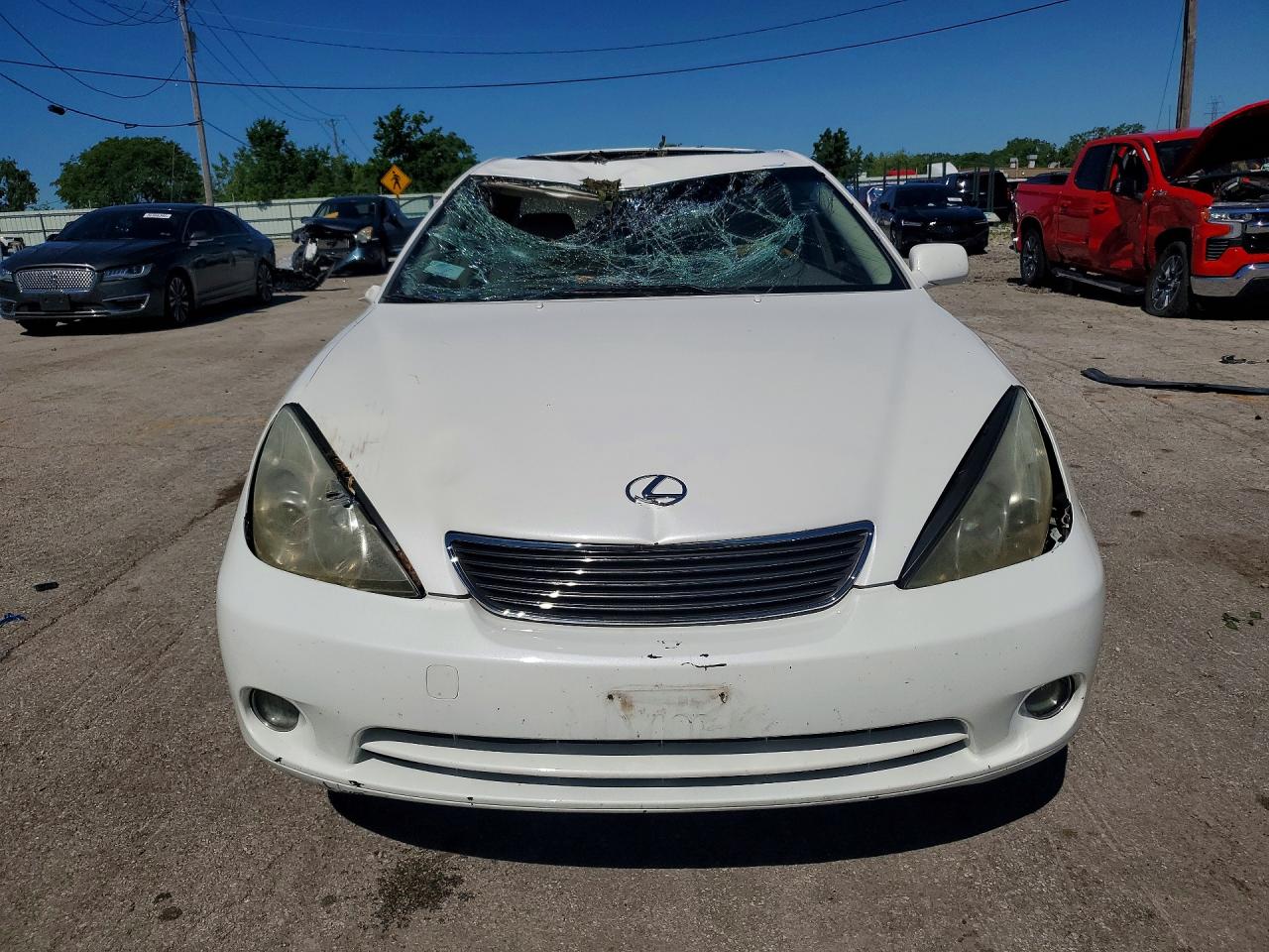 2005 Lexus Es 330 White vin: JTHBA30G955112552