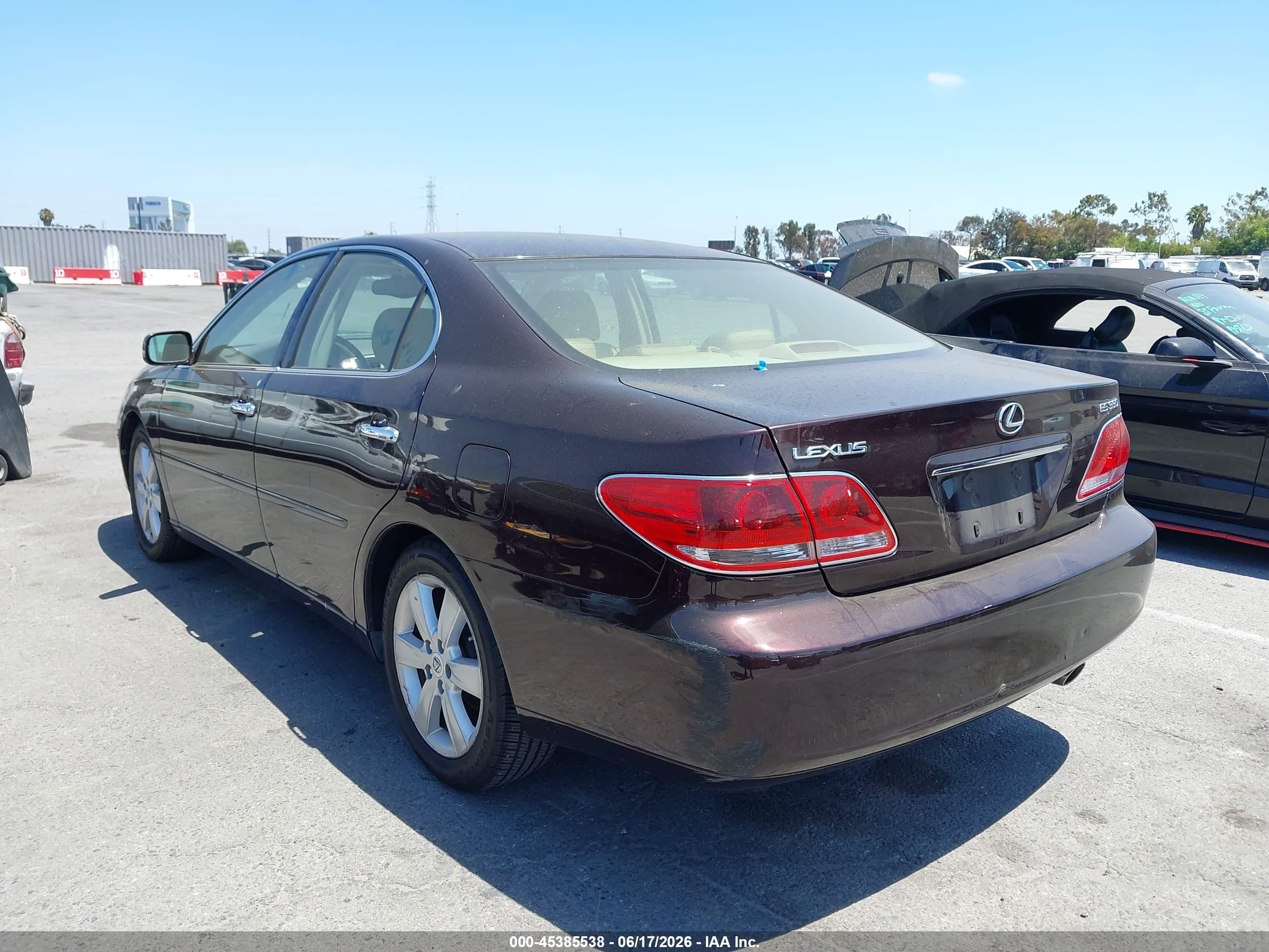 2005 Lexus Es 330 Purple vin: JTHBA30G955127259