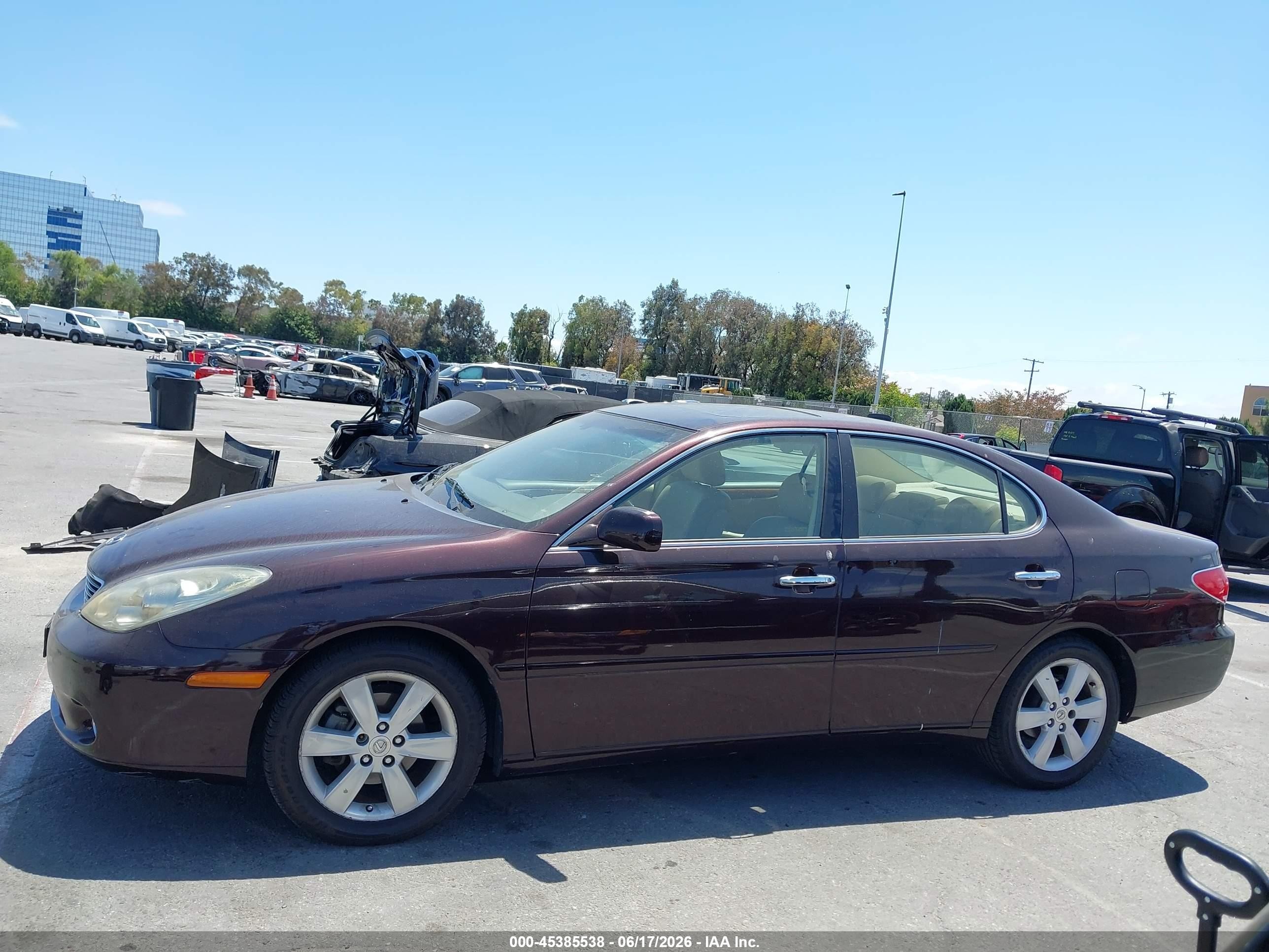 2005 Lexus Es 330 Purple vin: JTHBA30G955127259