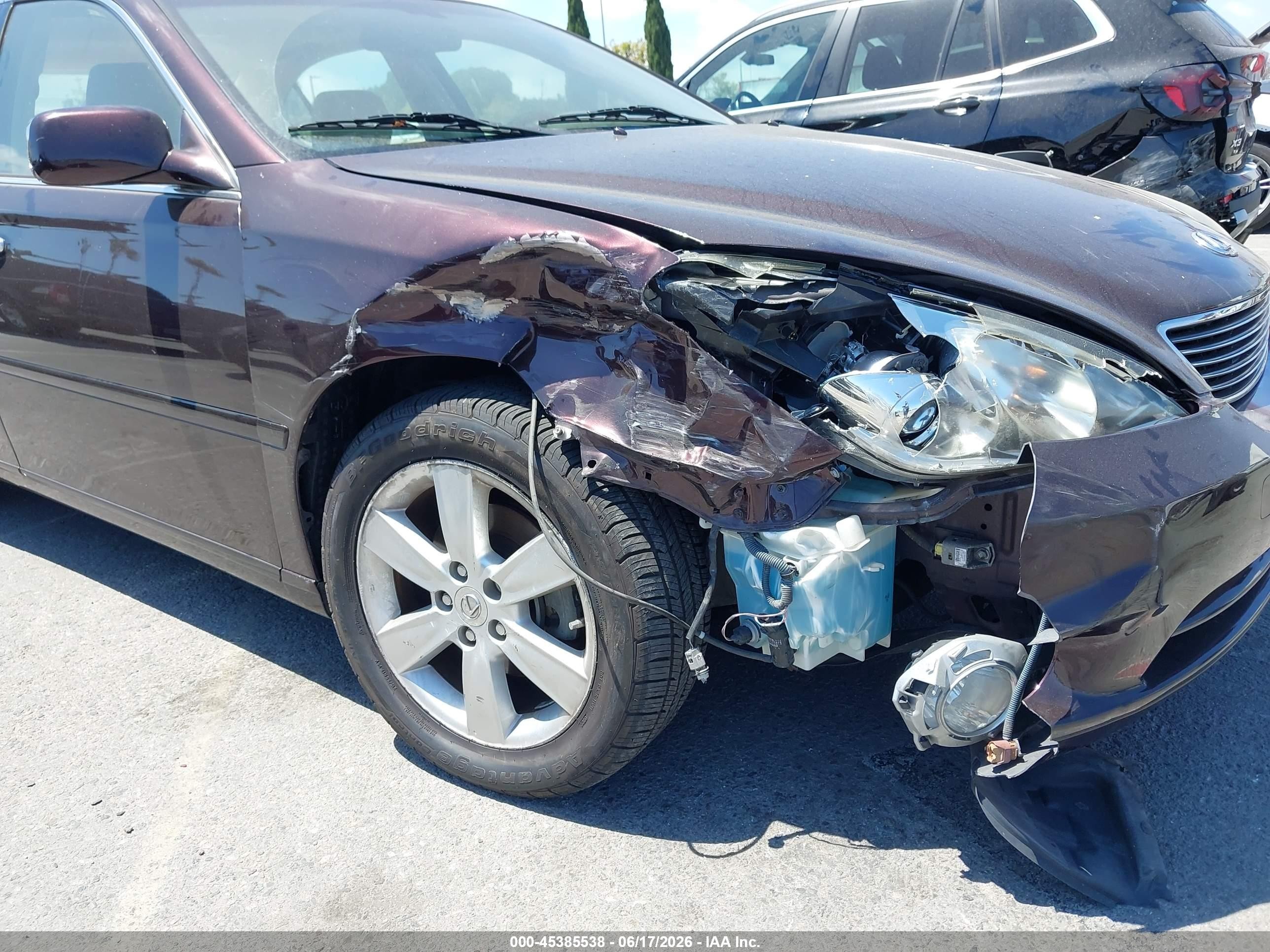 2005 Lexus Es 330 Purple vin: JTHBA30G955127259