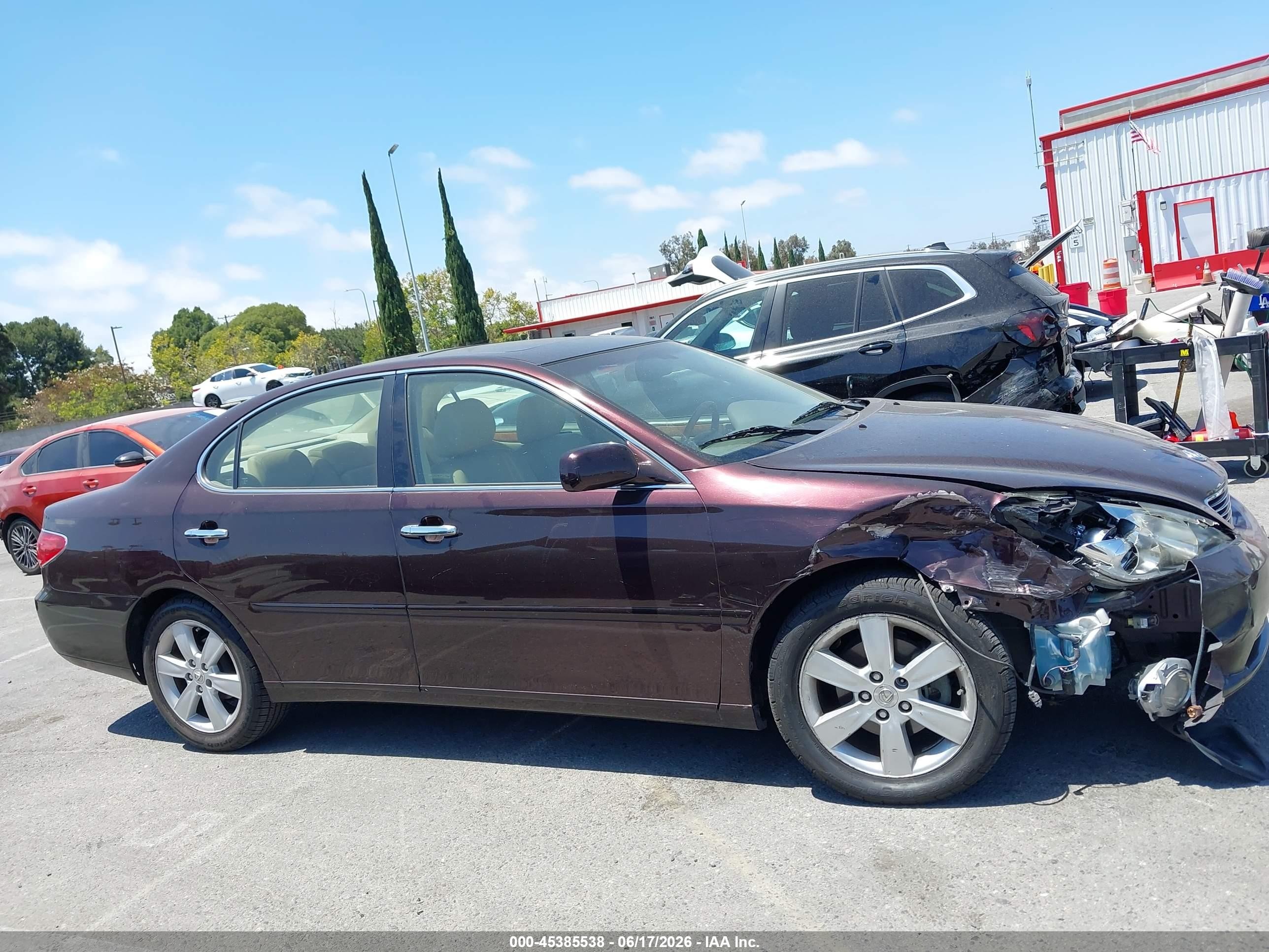2005 Lexus Es 330 Purple vin: JTHBA30G955127259