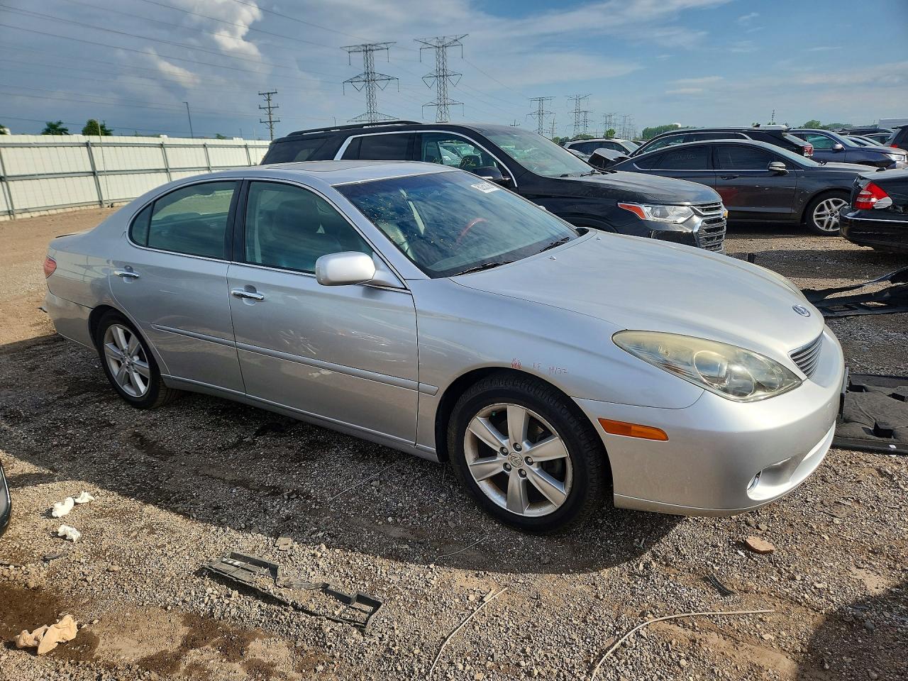 2005 Lexus Es 330 Silver vin: JTHBA30G955127813