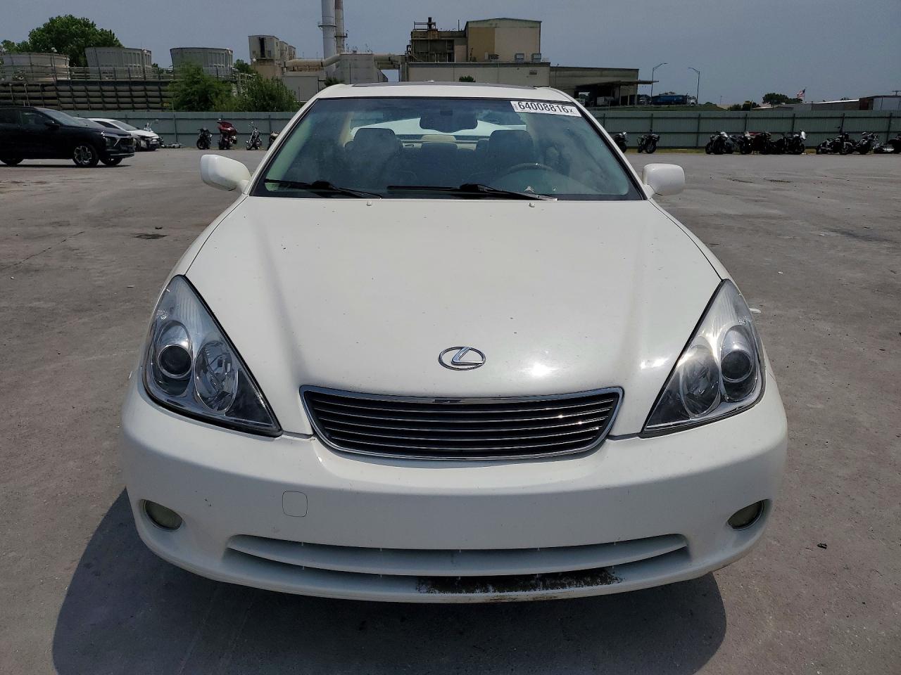 2005 Lexus Es 330 White vin: JTHBA30G955141534