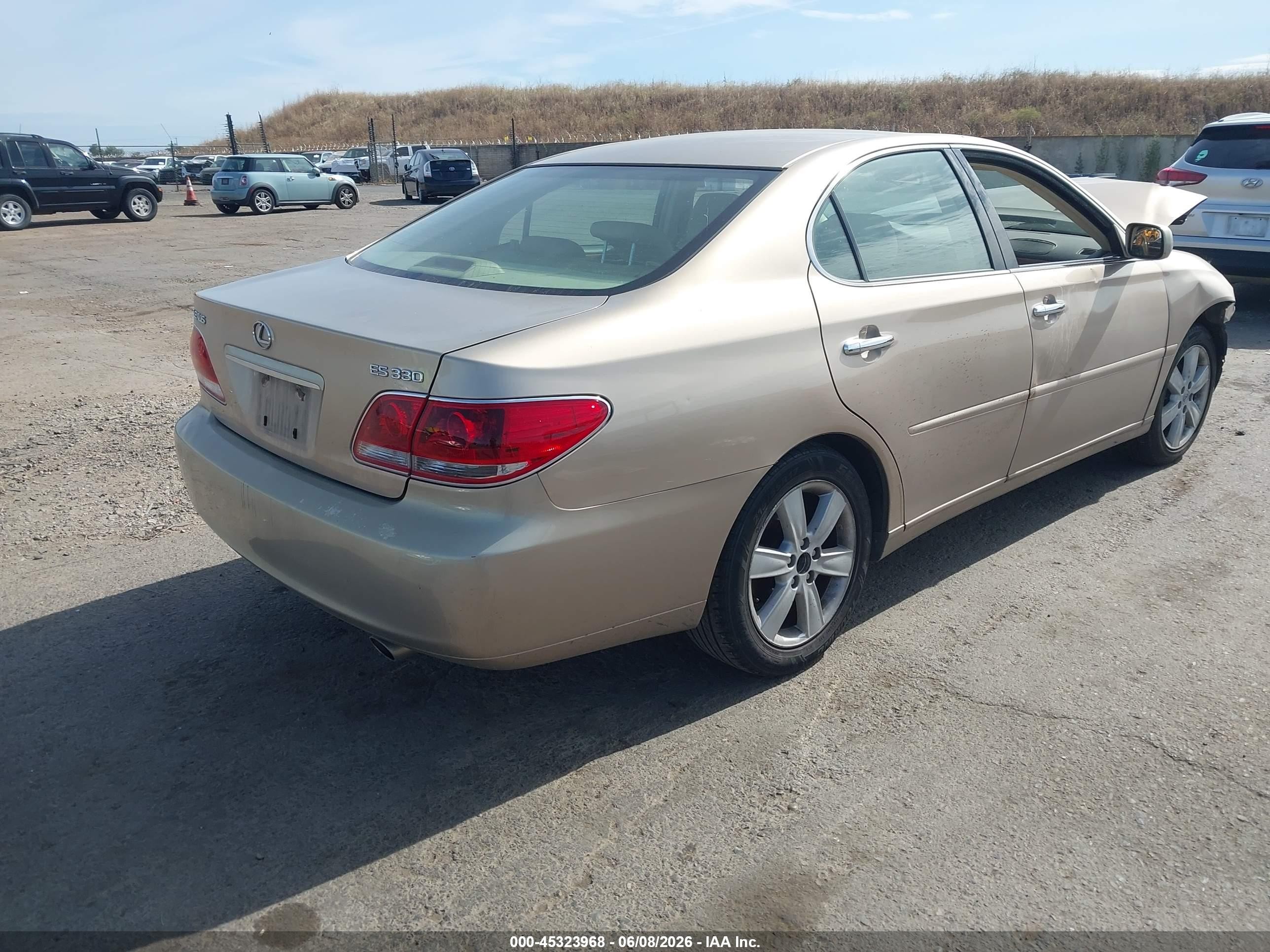 2005 Lexus Es 330   Brown vin: JTHBA30G955142683