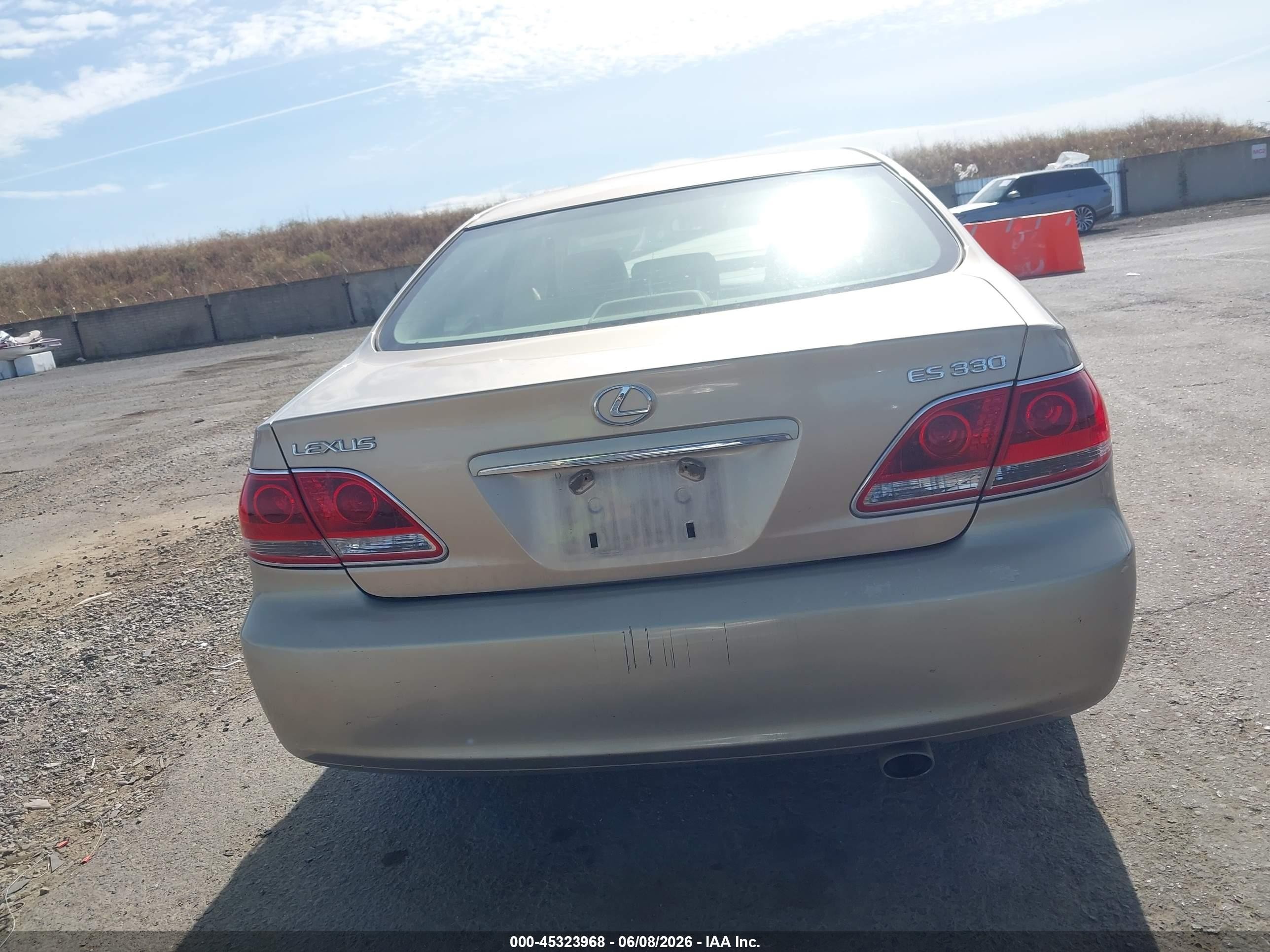 2005 Lexus Es 330   Brown vin: JTHBA30G955142683