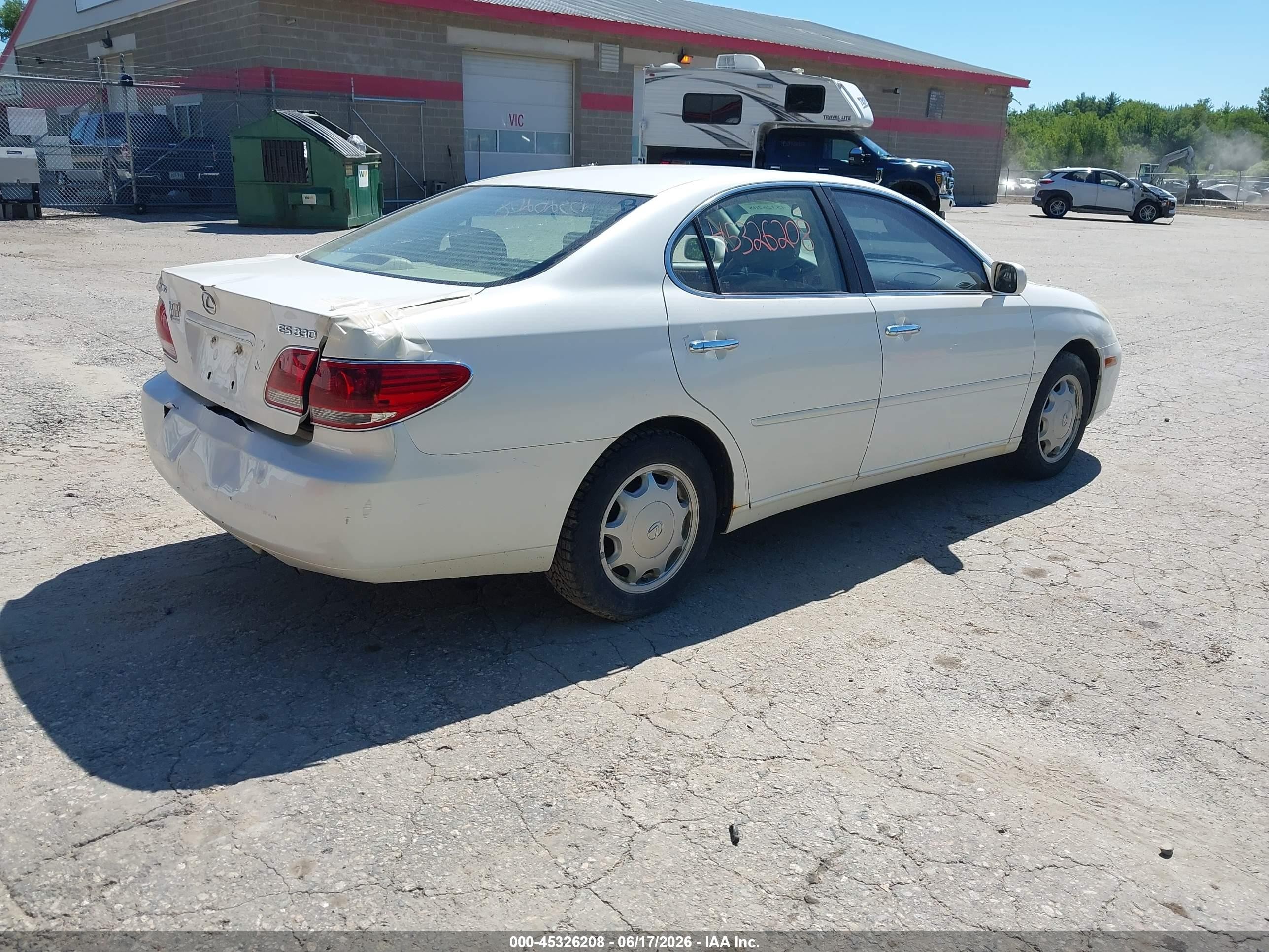 2006 Lexus Es 330 White vin: JTHBA30G965149408