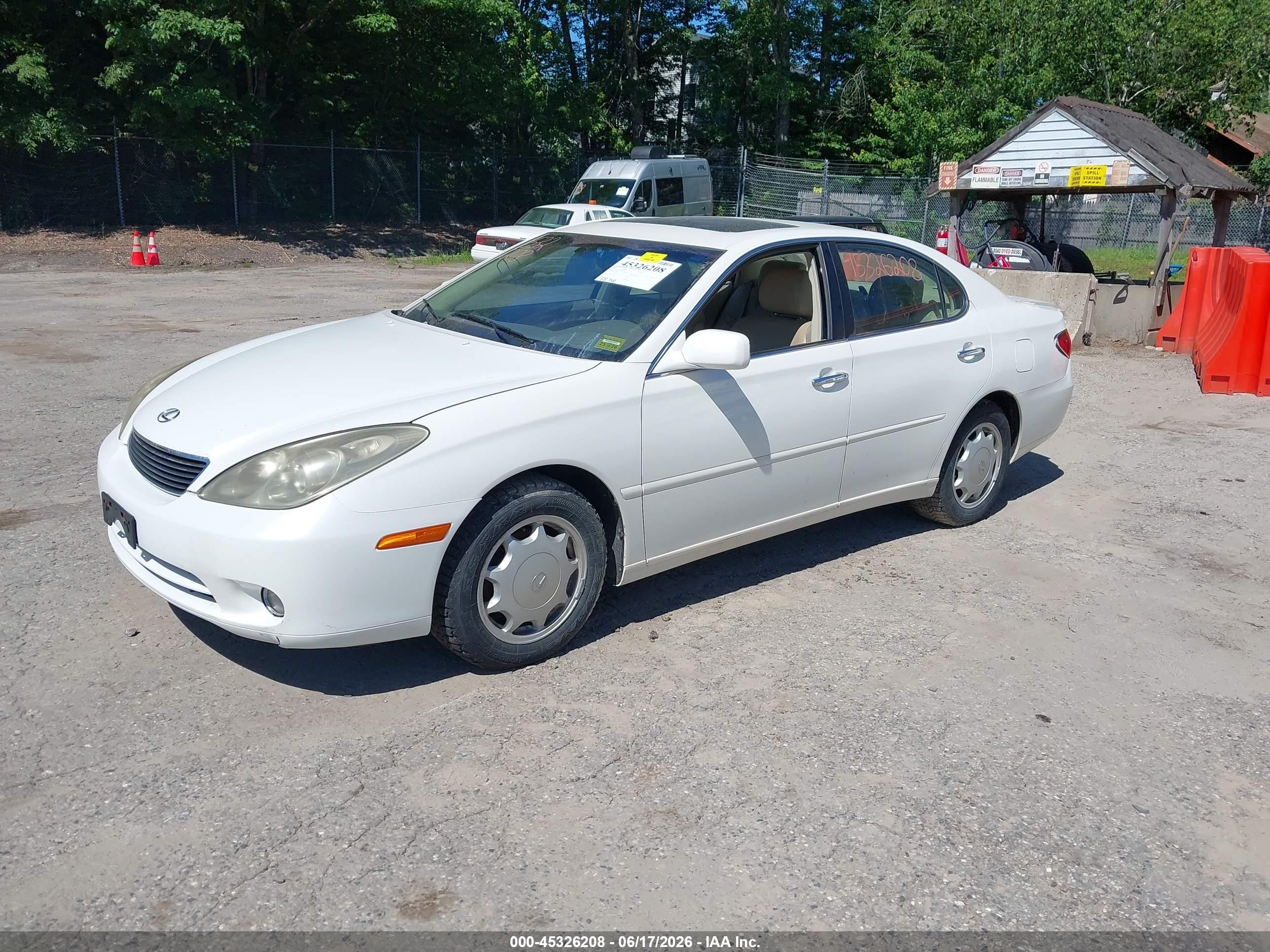 2006 Lexus Es 330 White vin: JTHBA30G965149408