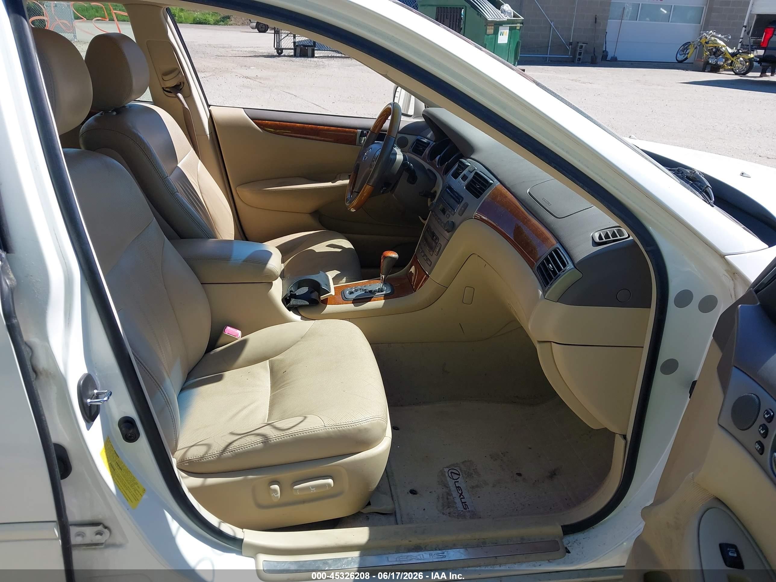 2006 Lexus Es 330 White vin: JTHBA30G965149408