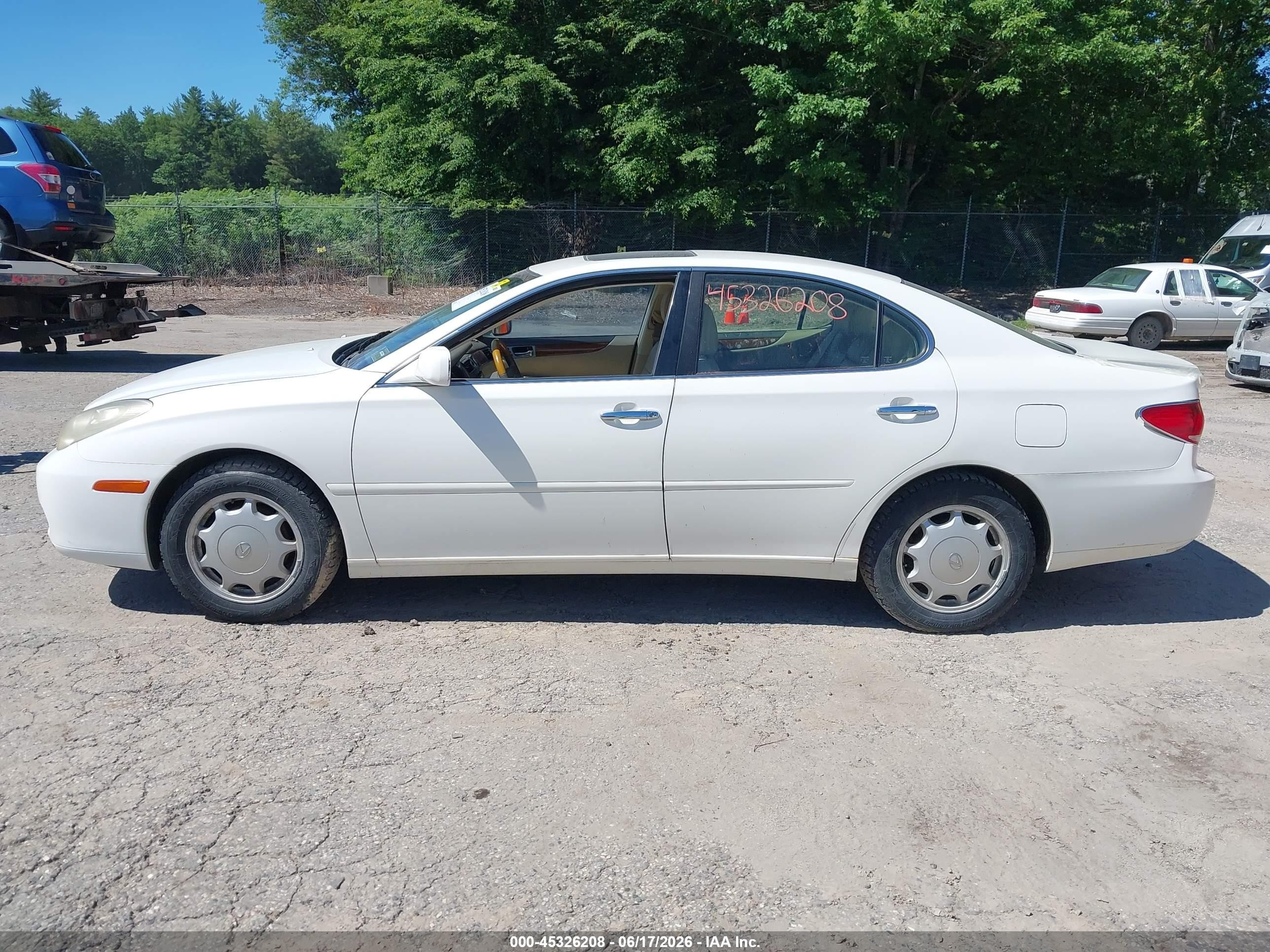 2006 Lexus Es 330 White vin: JTHBA30G965149408