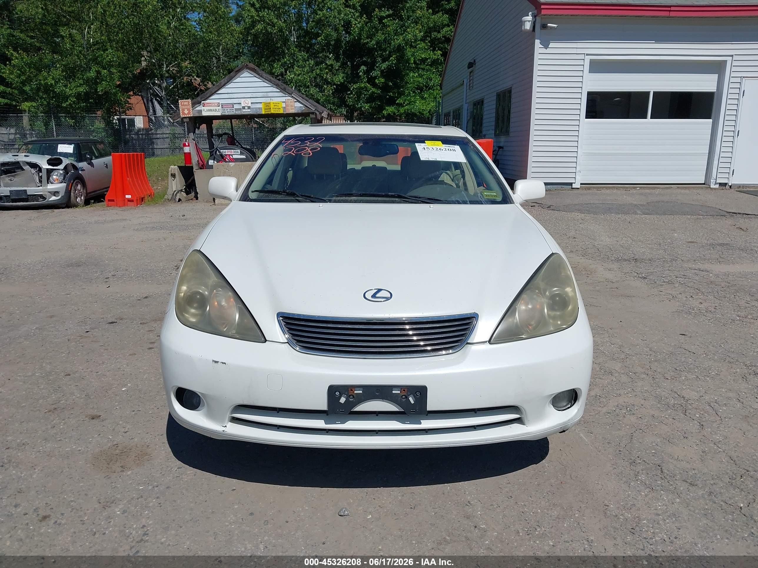2006 Lexus Es 330 White vin: JTHBA30G965149408