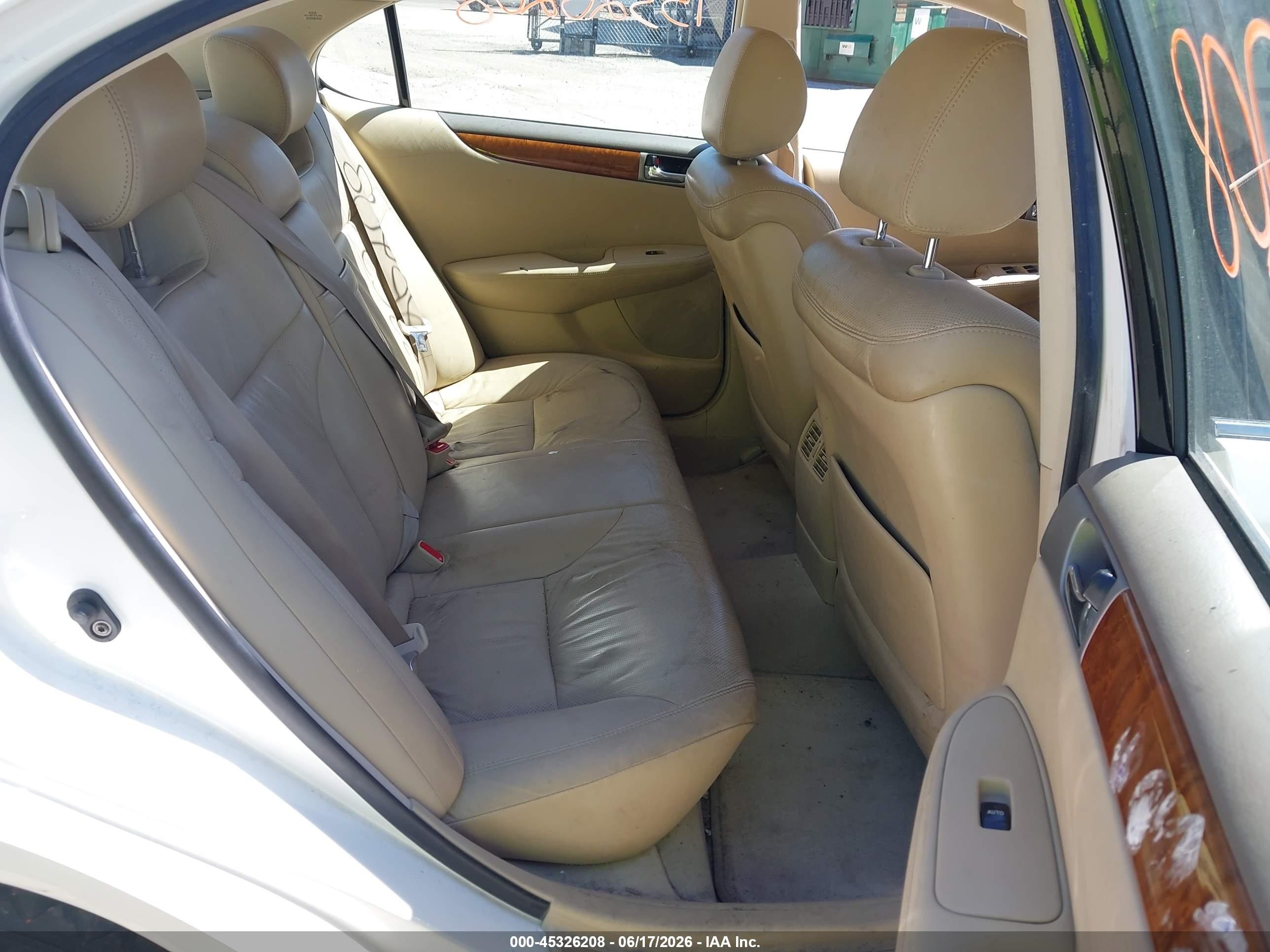 2006 Lexus Es 330 White vin: JTHBA30G965149408
