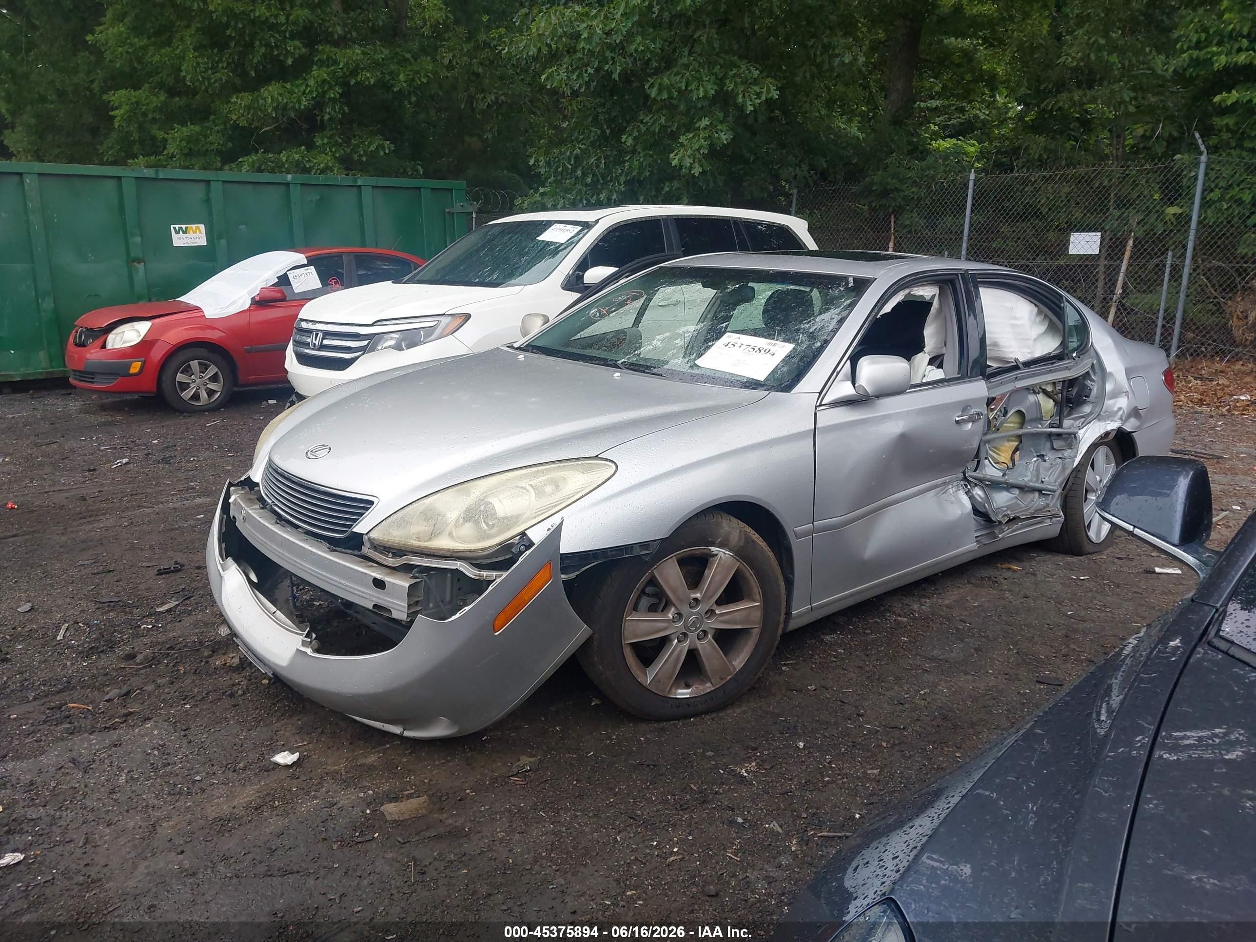 2006 Lexus Es 330   Silver vin: JTHBA30G965163504