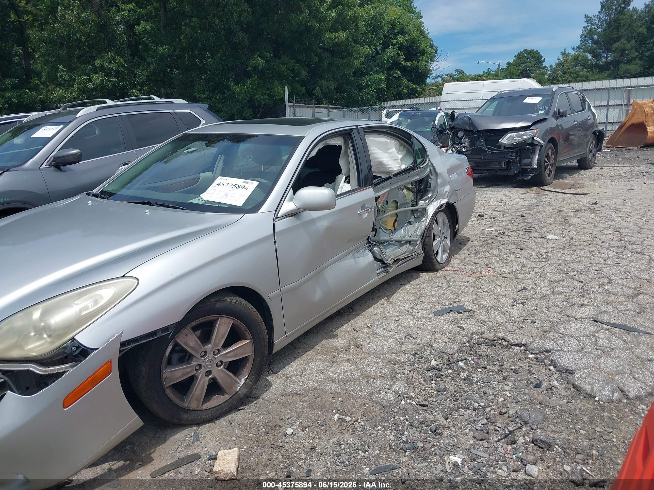 2006 Lexus Es 330   Silver vin: JTHBA30G965163504