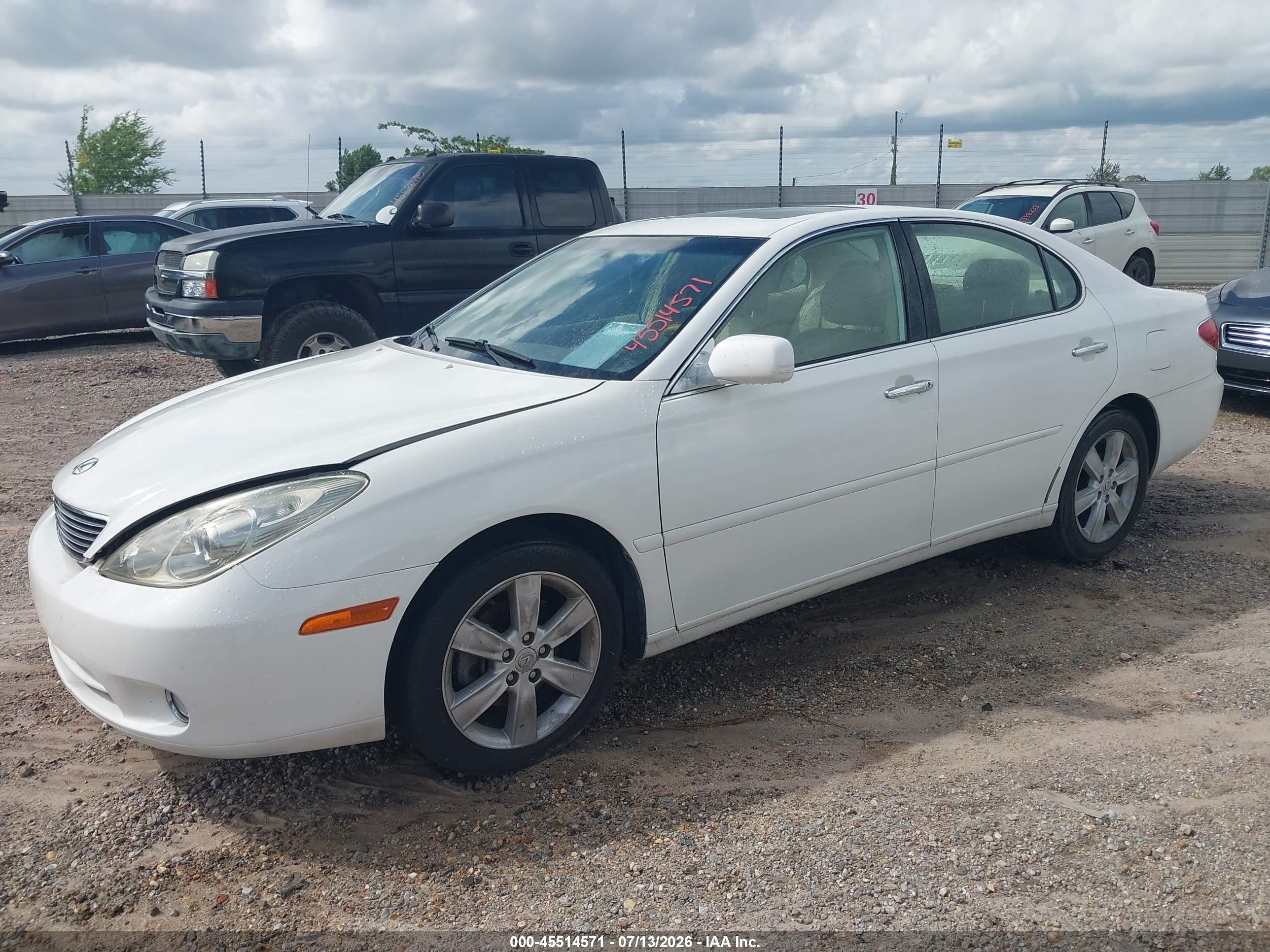 2006 Lexus Es 330 White vin: JTHBA30G965174311