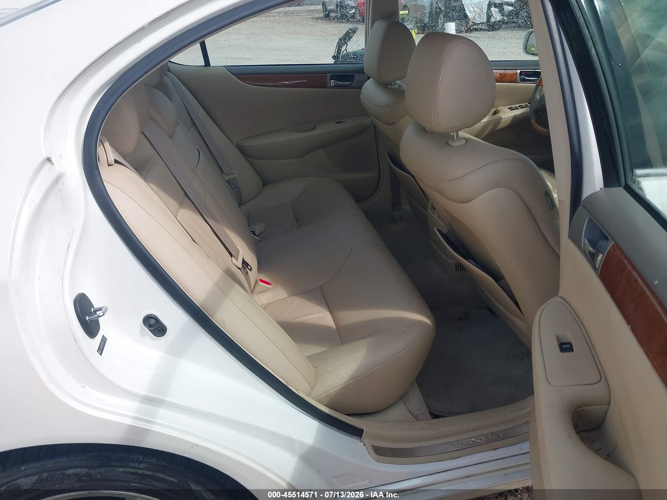 2006 Lexus Es 330 White vin: JTHBA30G965174311