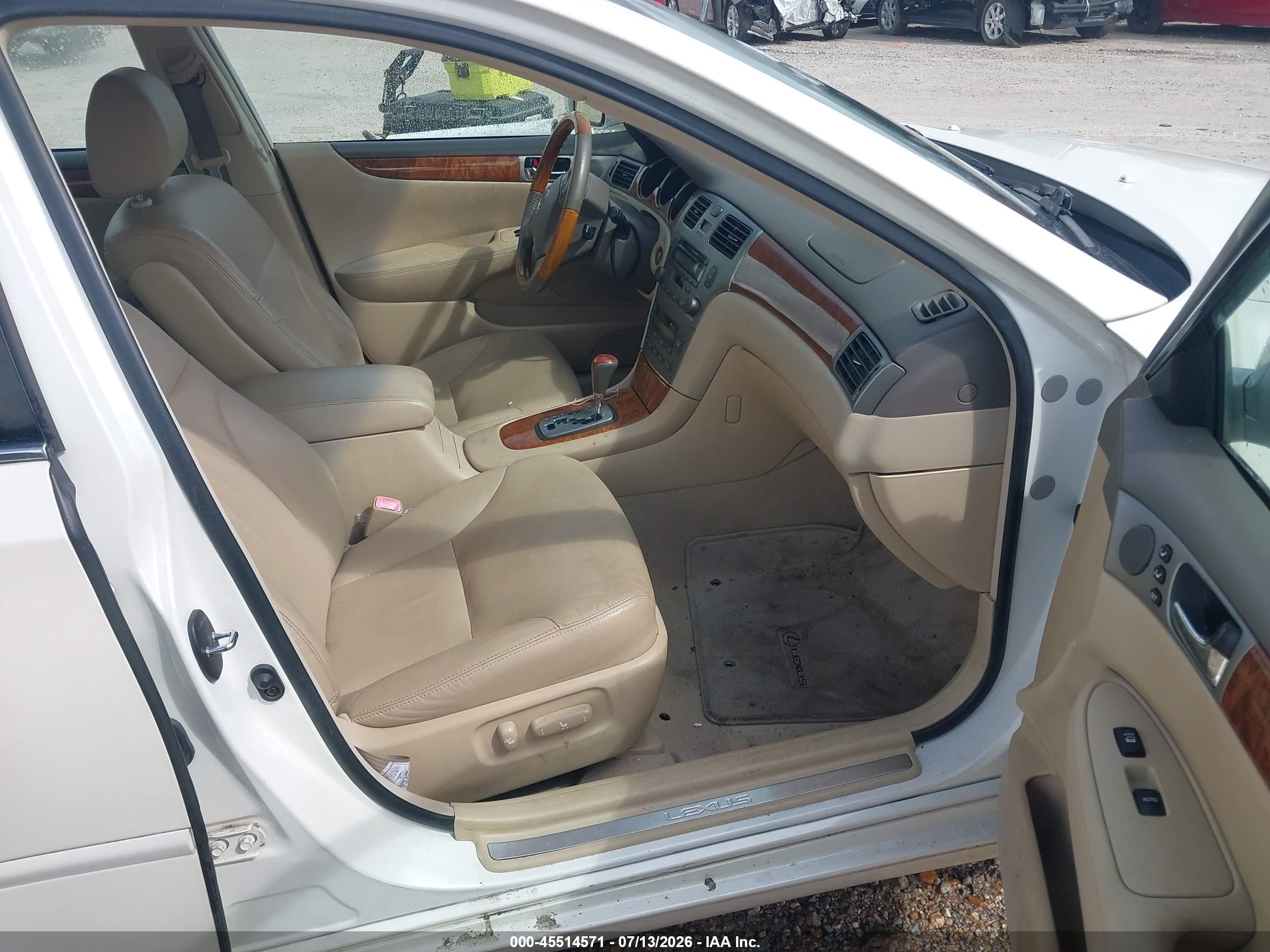 2006 Lexus Es 330 White vin: JTHBA30G965174311