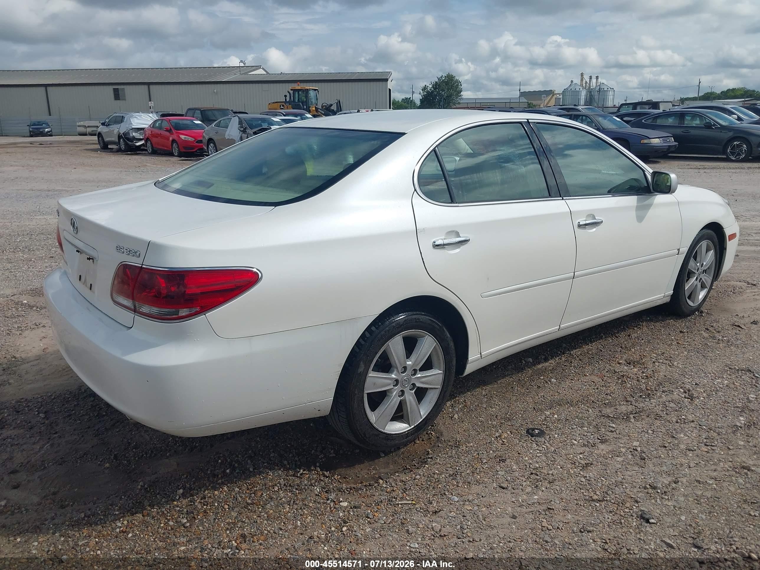2006 Lexus Es 330 White vin: JTHBA30G965174311