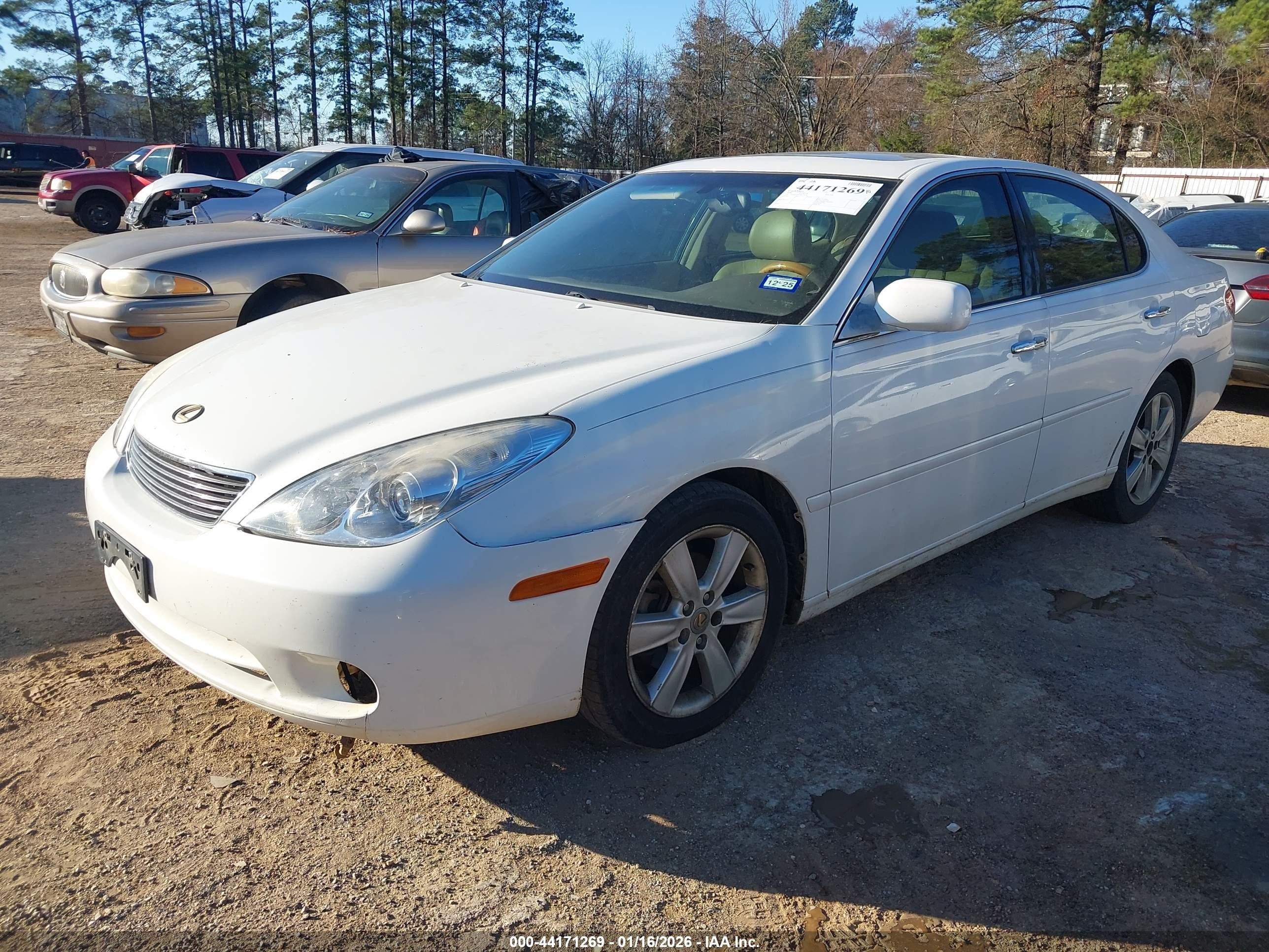 2006 Lexus Es 330   White vin: JTHBA30G965174678