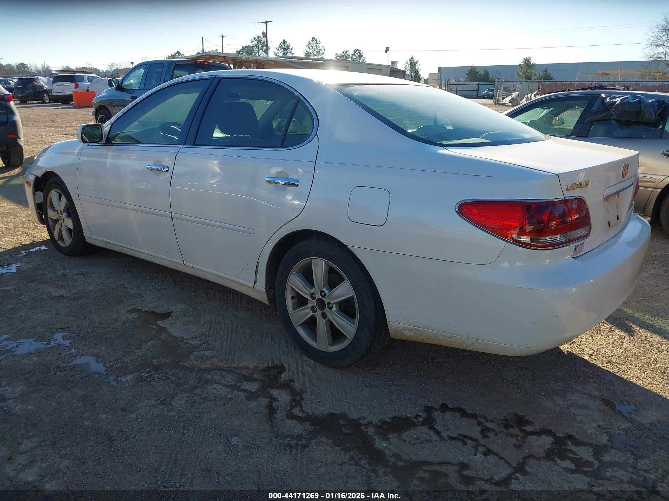2006 Lexus Es 330   White vin: JTHBA30G965174678