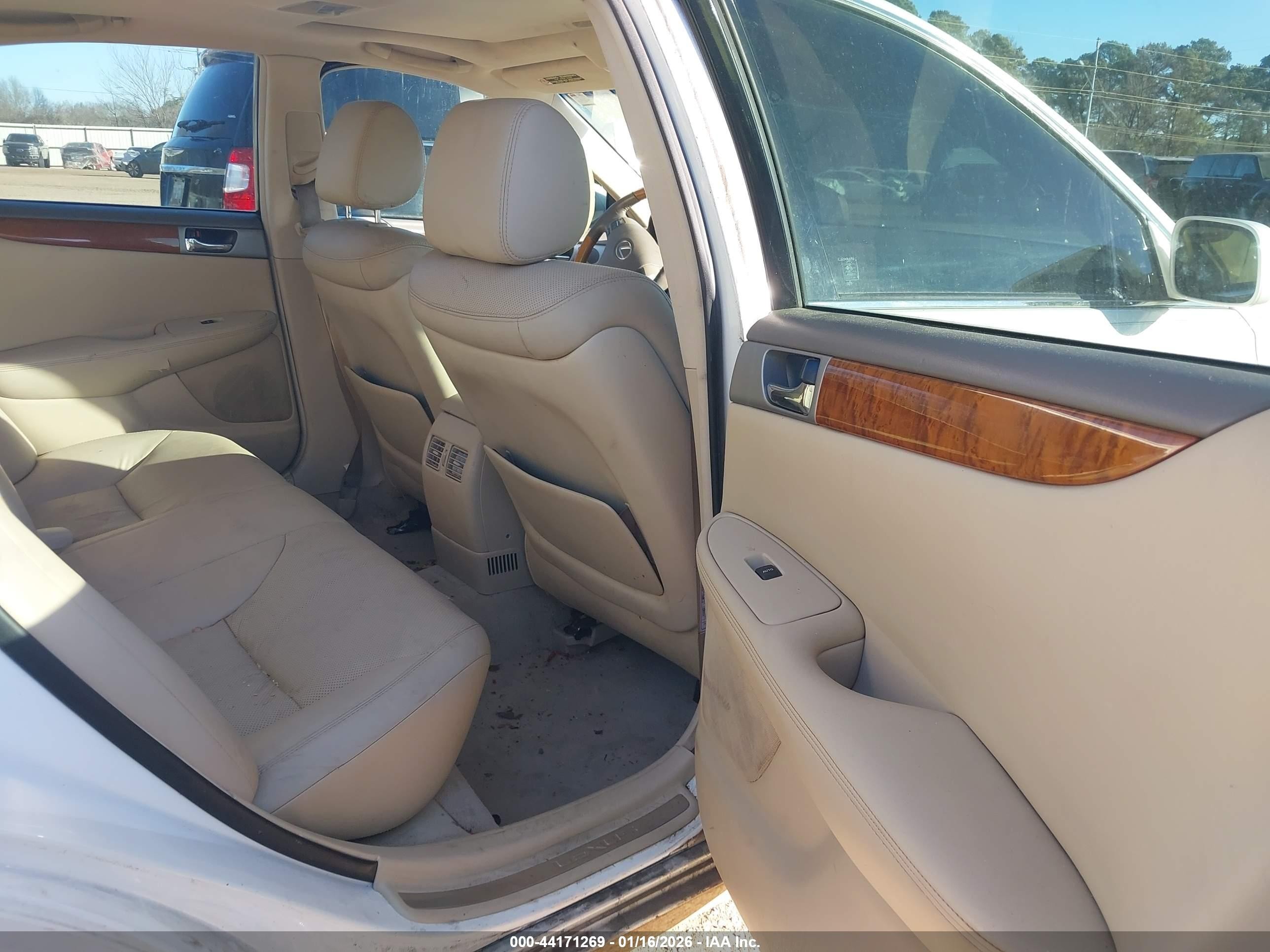2006 Lexus Es 330   White vin: JTHBA30G965174678