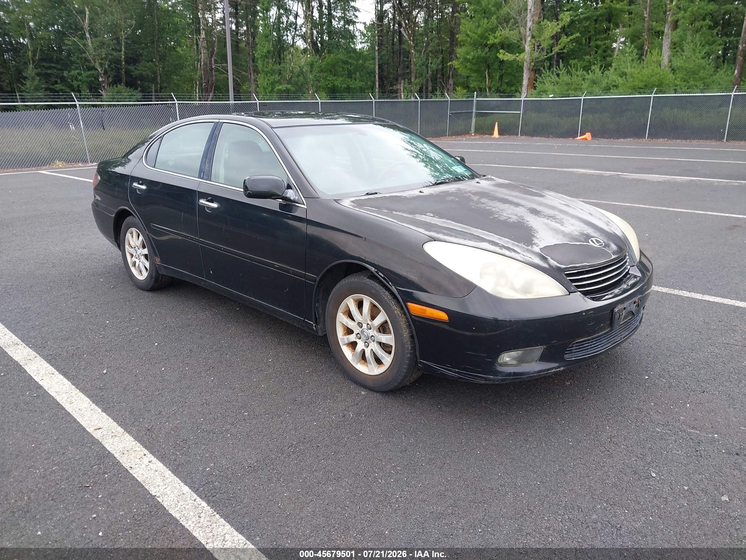 2004 Lexus Es 330   Черный vin: JTHBA30GX40001763