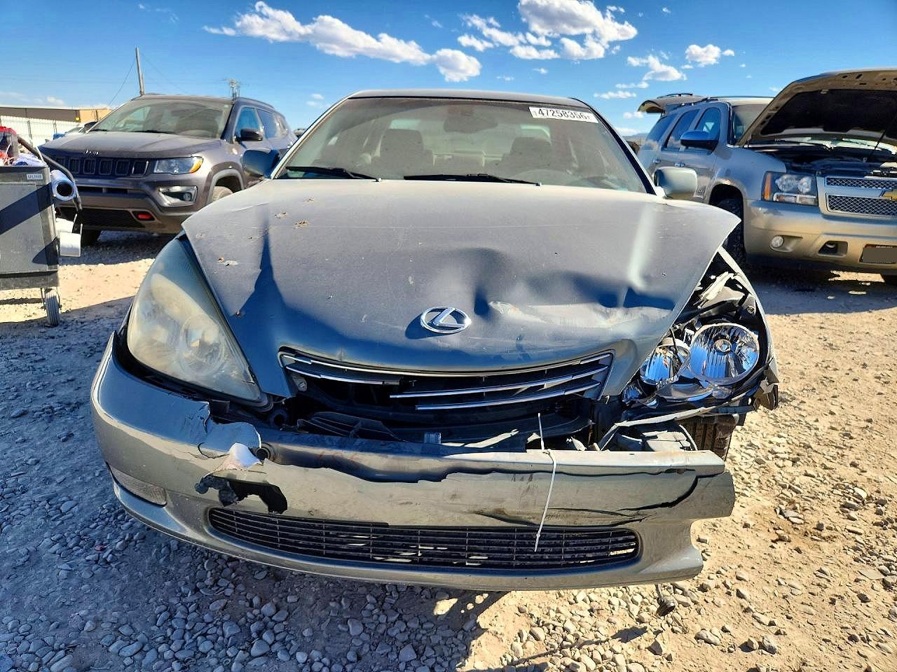 2004 Lexus Es 330 Base Silver vin: JTHBA30GX40010771
