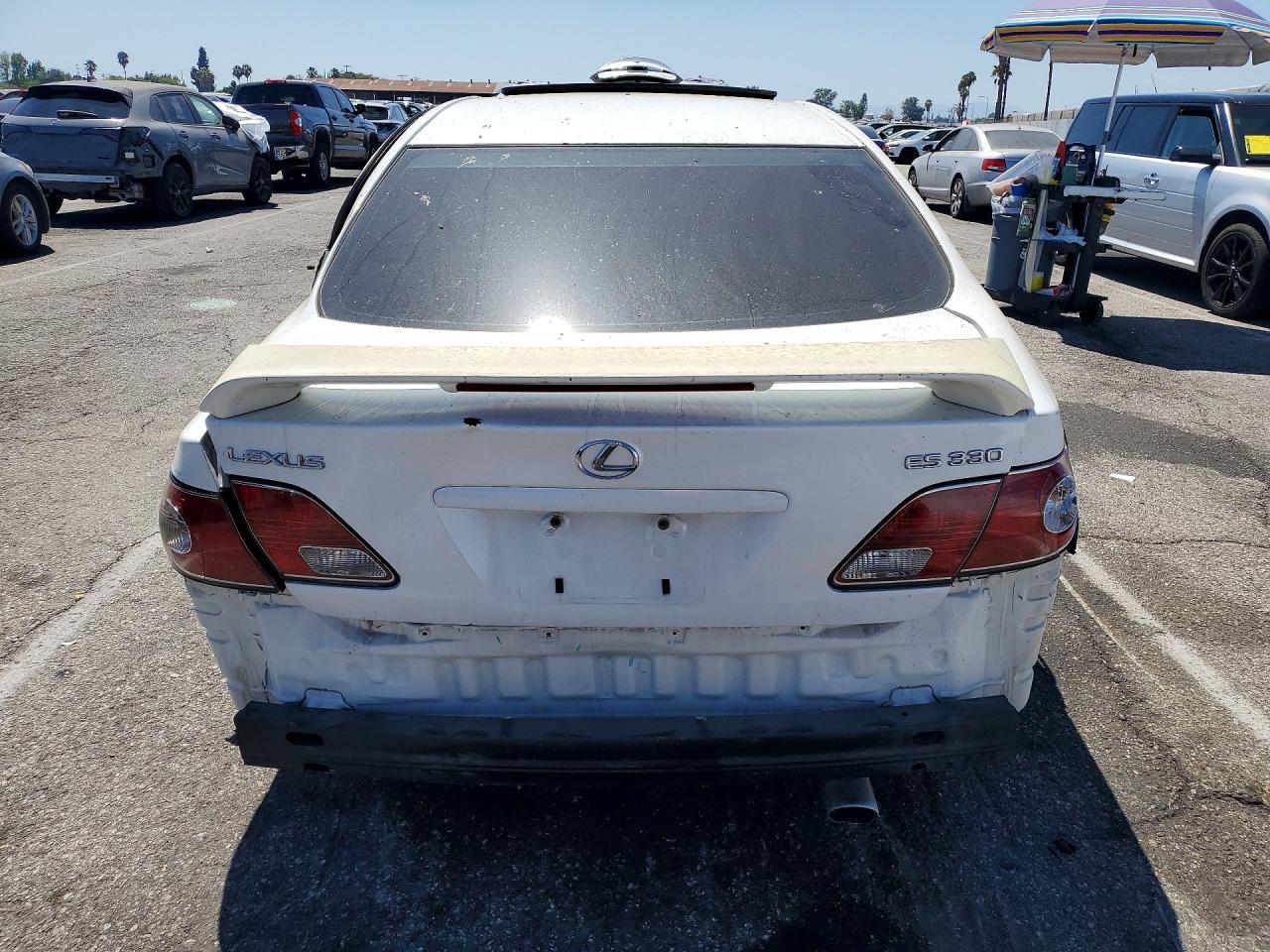 2004 Lexus Es 330 White vin: JTHBA30GX40014562