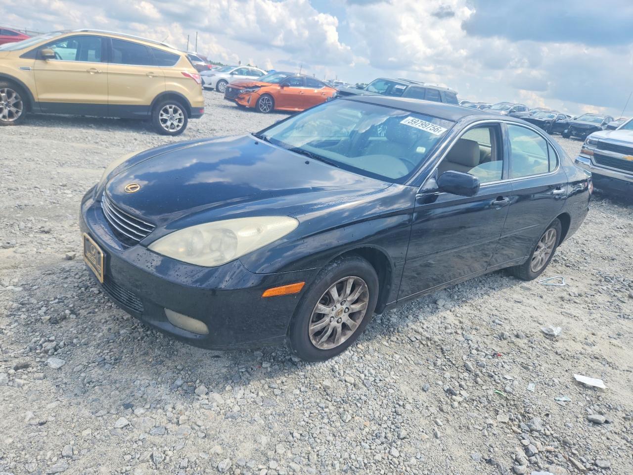 2004 Lexus Es 330 Base Black vin: JTHBA30GX45013558