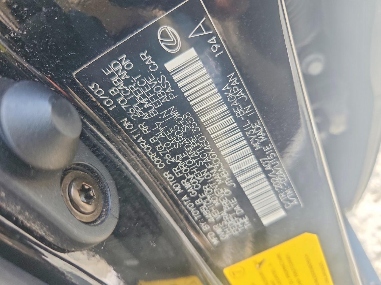 2004 Lexus Es 330 Base Black vin: JTHBA30GX45013558