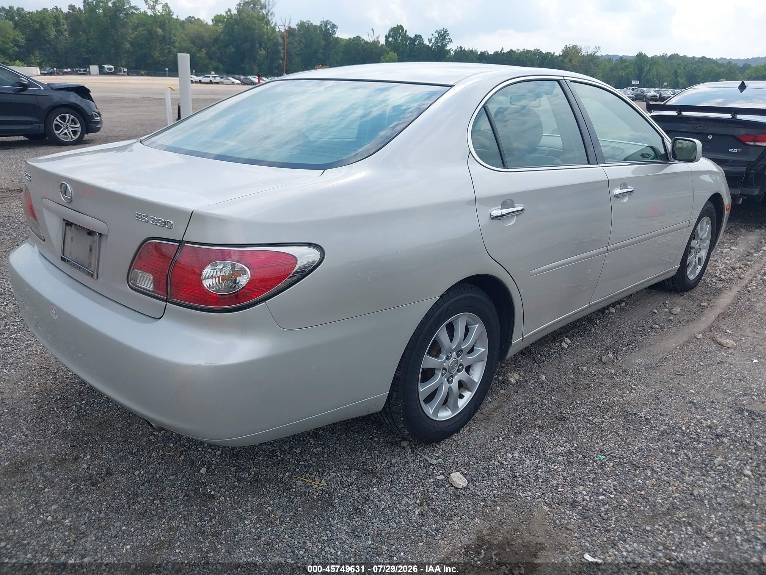 2004 Lexus Es 330   Silver vin: JTHBA30GX45023815