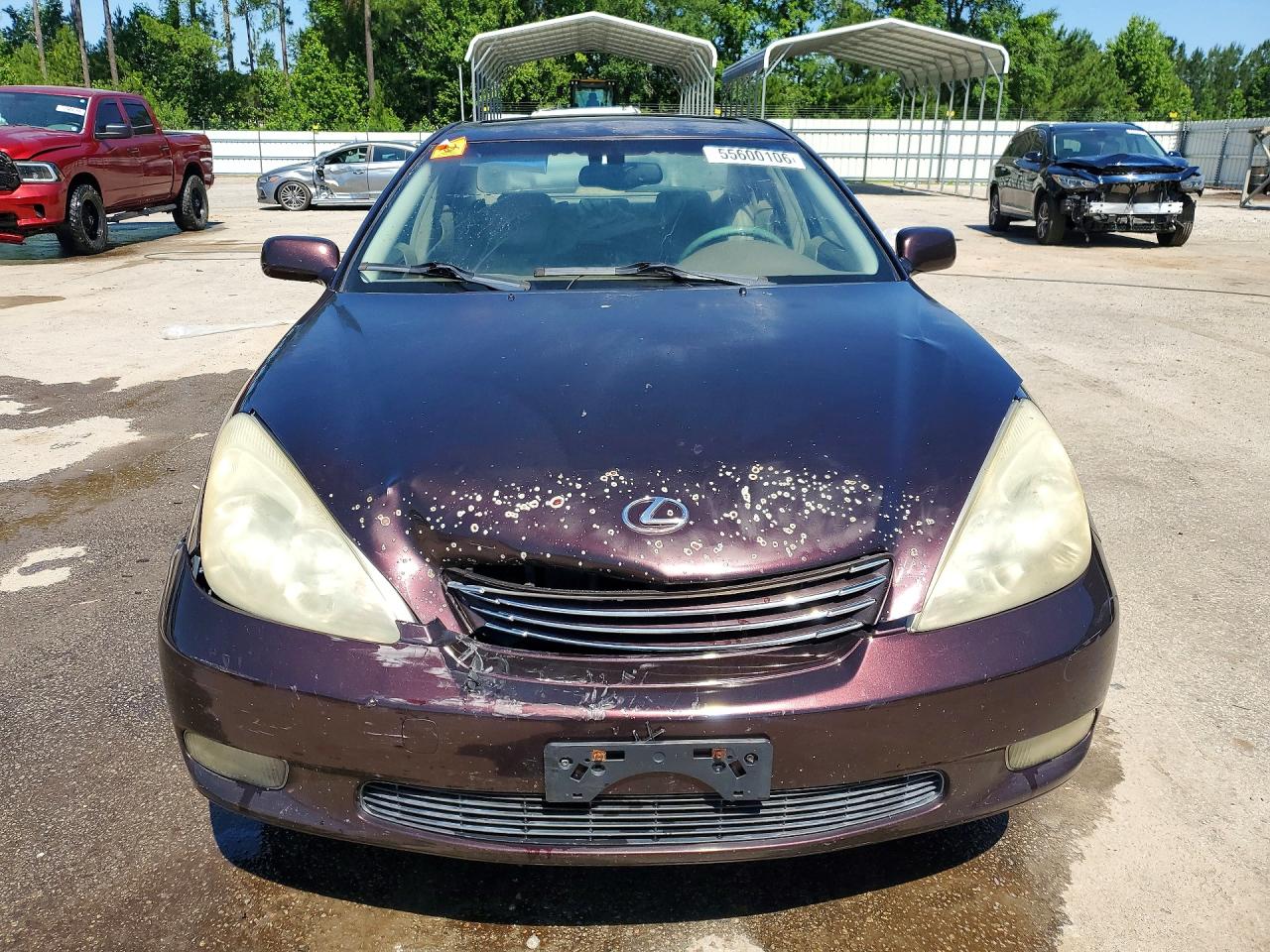 2004 Lexus Es 330 Burgundy vin: JTHBA30GX45028075