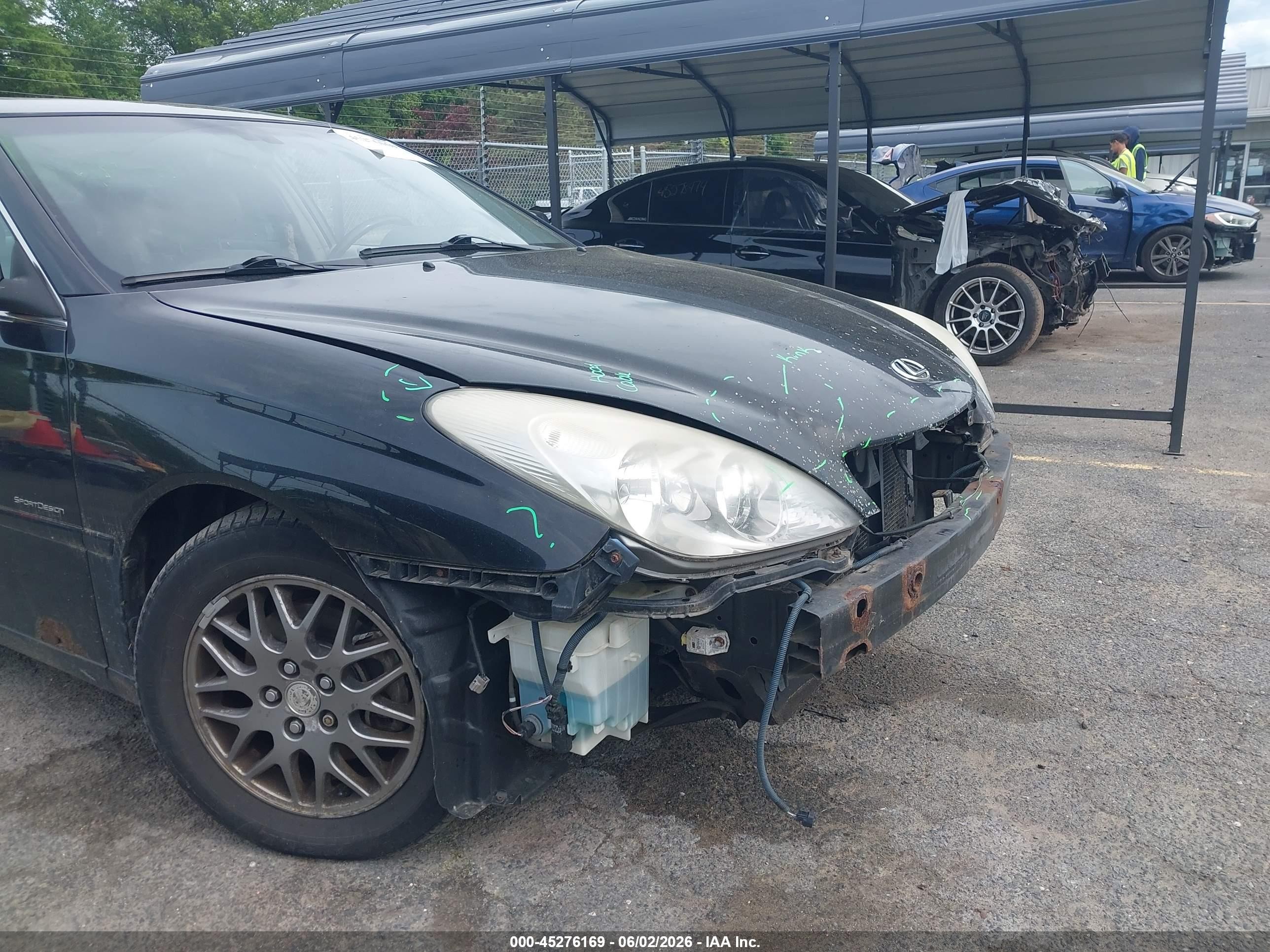 2004 Lexus Es 330   Black vin: JTHBA30GX45031297