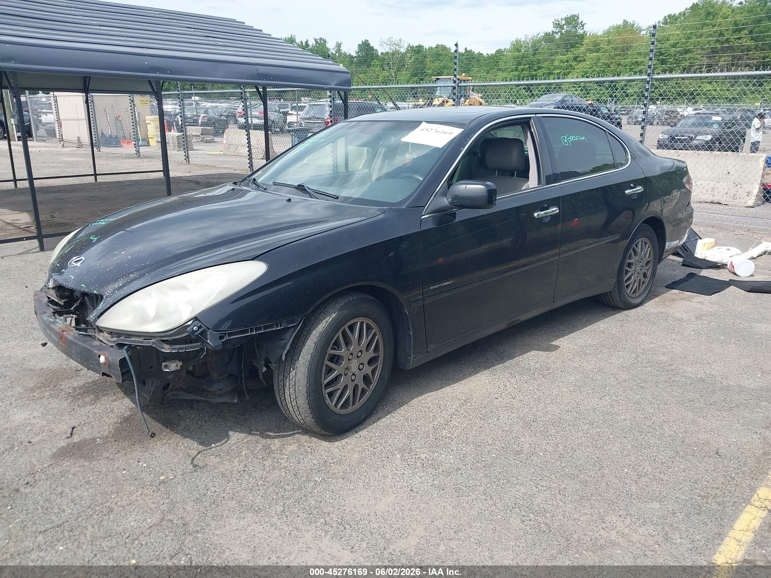 2004 Lexus Es 330   Black vin: JTHBA30GX45031297