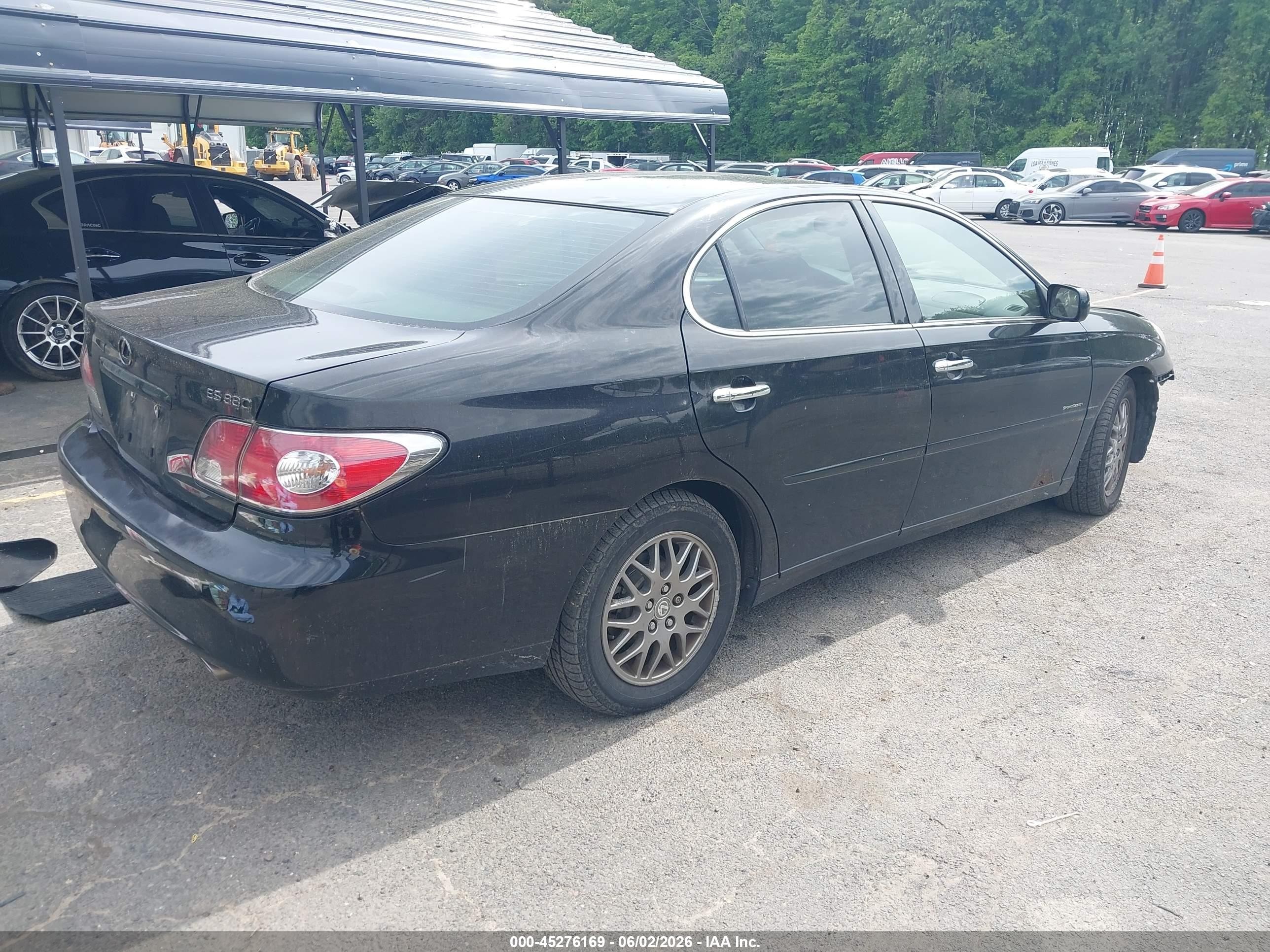 2004 Lexus Es 330   Black vin: JTHBA30GX45031297