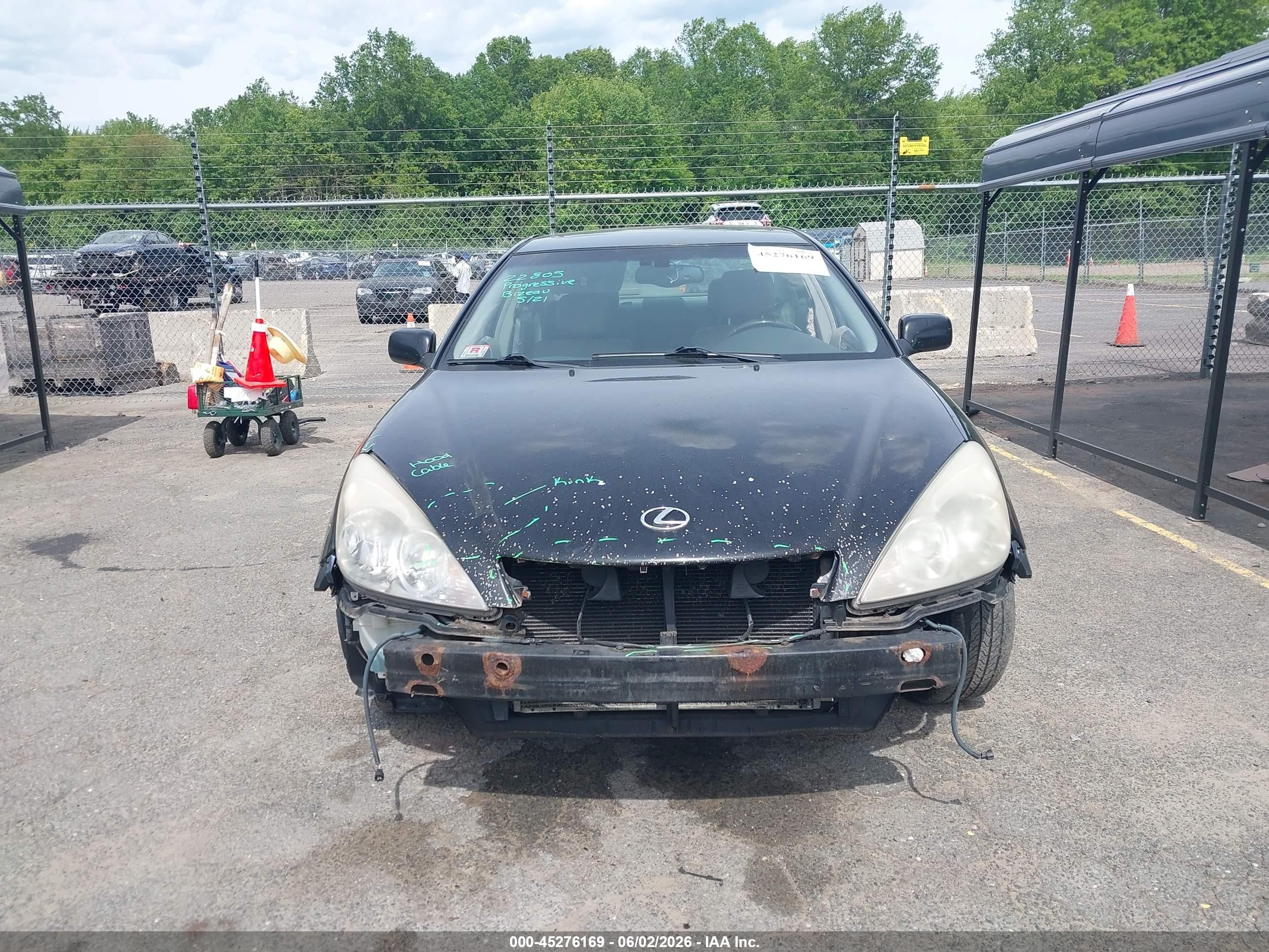 2004 Lexus Es 330   Black vin: JTHBA30GX45031297